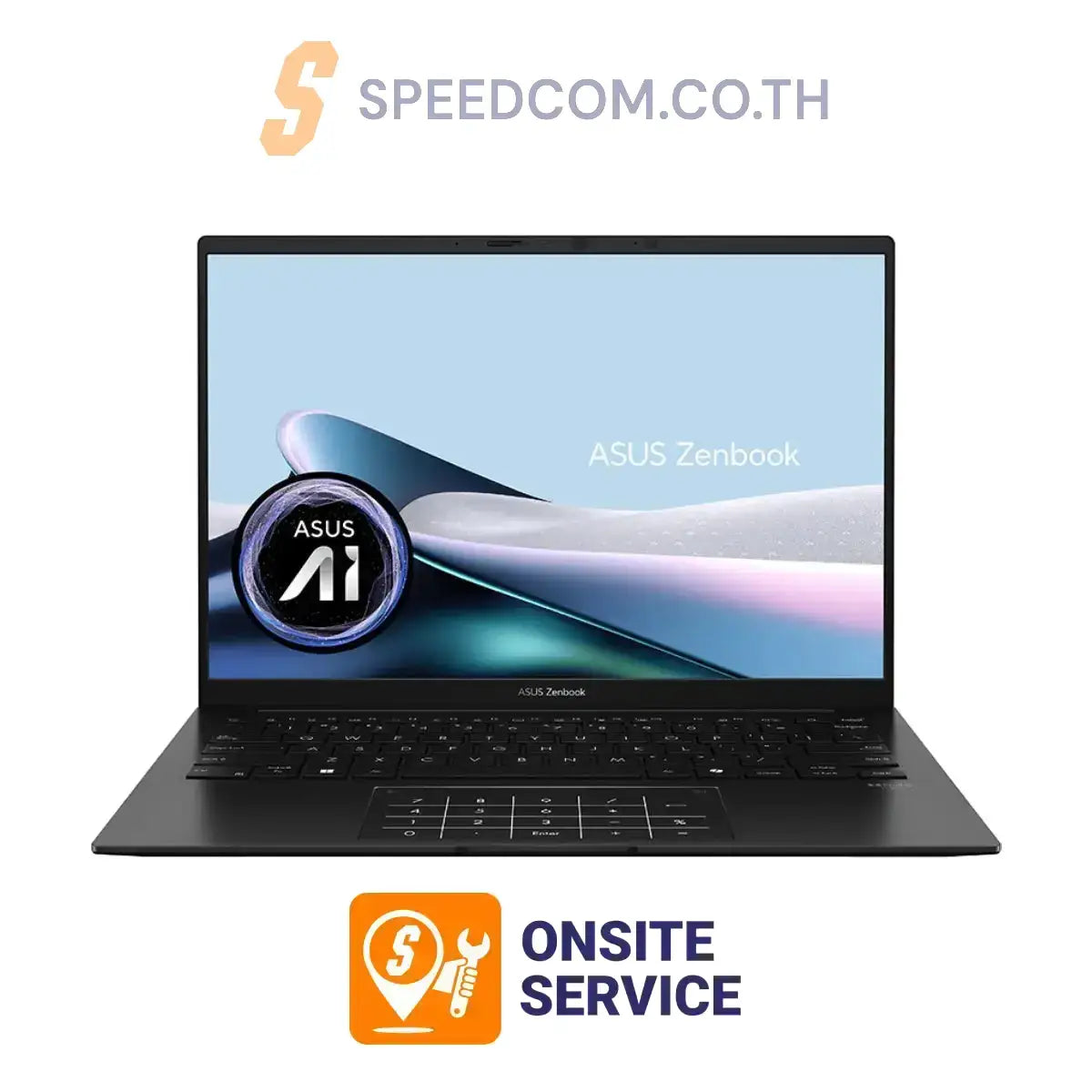 โน๊ตบุ๊ค Asus Zenbook S14 UM3406GA-QL729WA Ryzen AI 7 สีดำ (Jade Black)SpeedCom