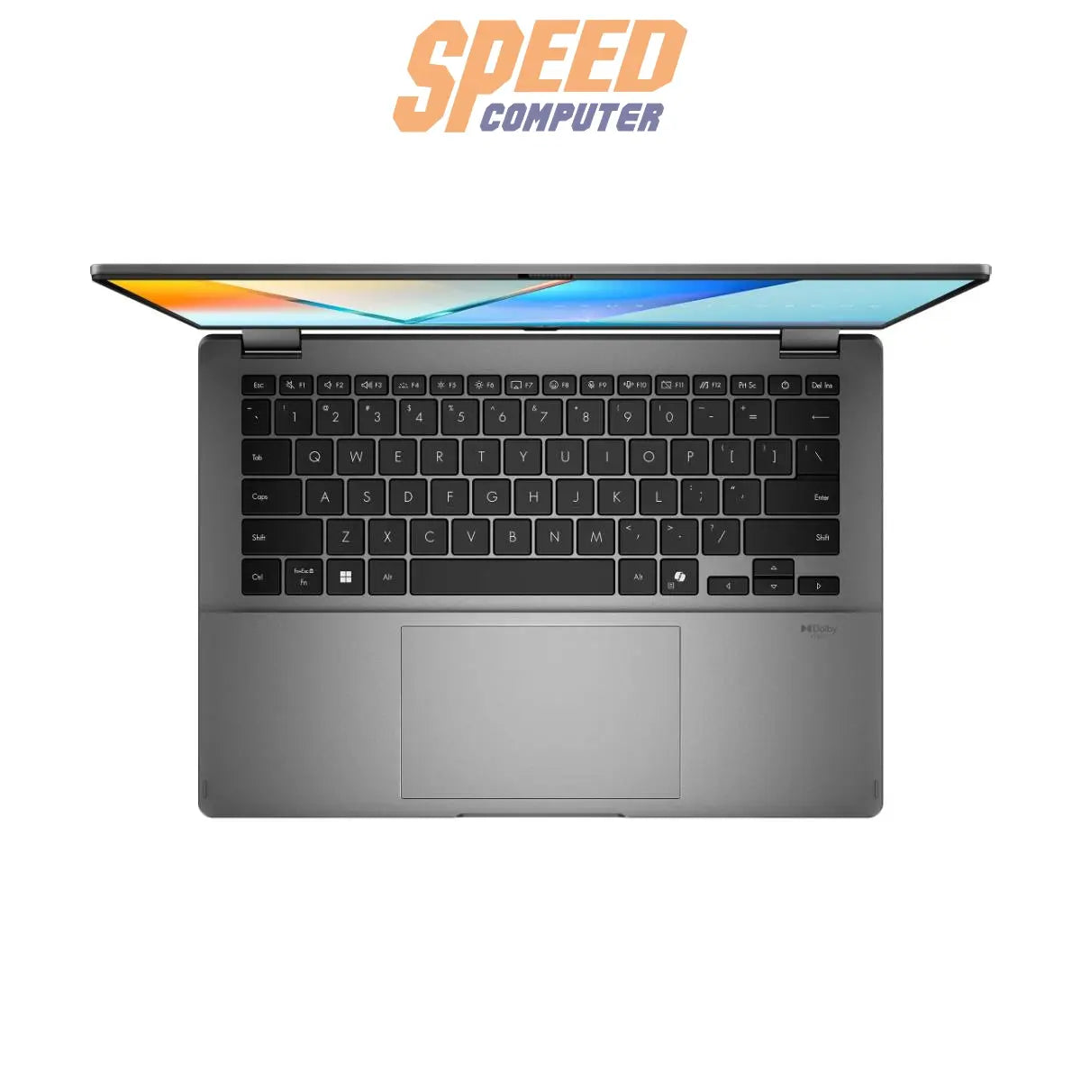 โน๊ตบุ๊ค 2-in-1 Asus Vivobook S14 Flip รุ่น TP3407SA-QL528WA ชิป Intel Core Ultra 5 226V จอสัมผัสพับได้ สีเทา Matte Gray เหมาะสำหรับทำงานและพกพา