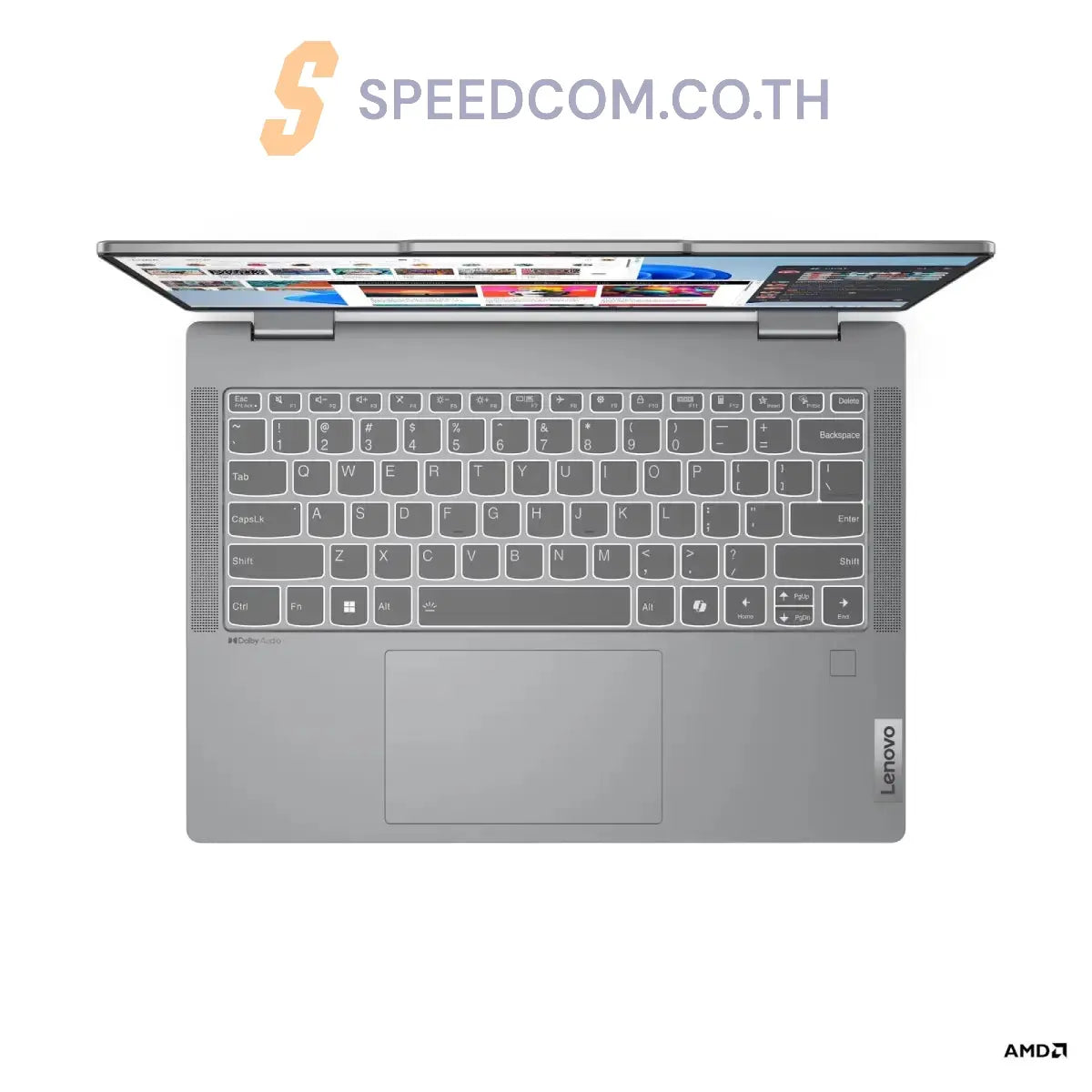 โน๊ตบุ๊ค 2 in 1 Lenovo IdeaPad 5 14AHP9-83DR008CTA Ryzen 5 สีเทา (Luna Gray)
