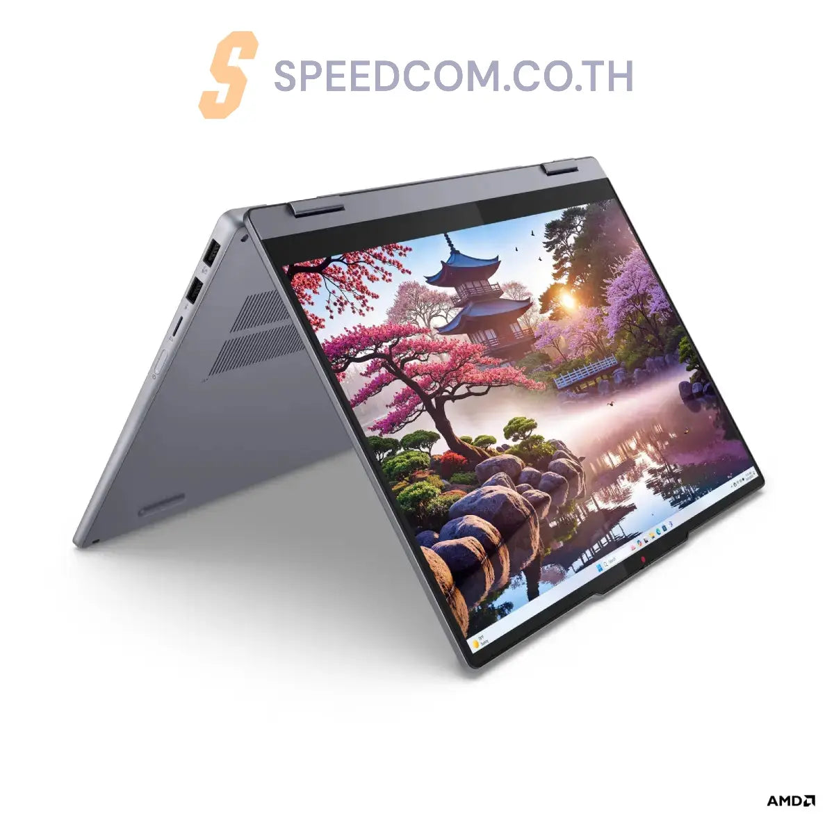 โน๊ตบุ๊ค 2 in 1 Lenovo IdeaPad 5 14AKP10-83KT000DTA Ryzen AI 7 สีเทา (Luna Grey) - SpeedCom