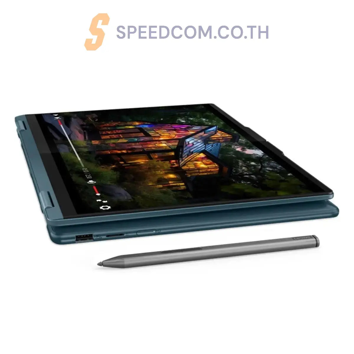 โน๊ตบุ๊ค 2 in 1 Lenovo Yoga 7 14IML9-83DJ00H5TA Ultra 7 สีน้ำเงิน (Tidal Teal) - SpeedCom