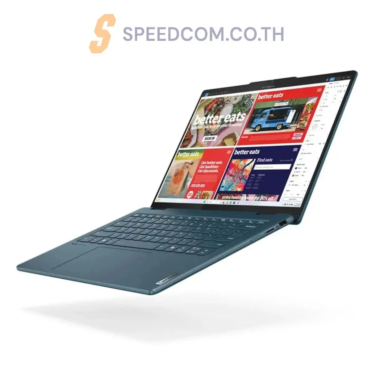 โน๊ตบุ๊ค 2 in 1 Lenovo Yoga 7 14IML9-83DJ00H4TA Ultra 5 สีน้ำเงิน (Tidal Teal) - SpeedCom