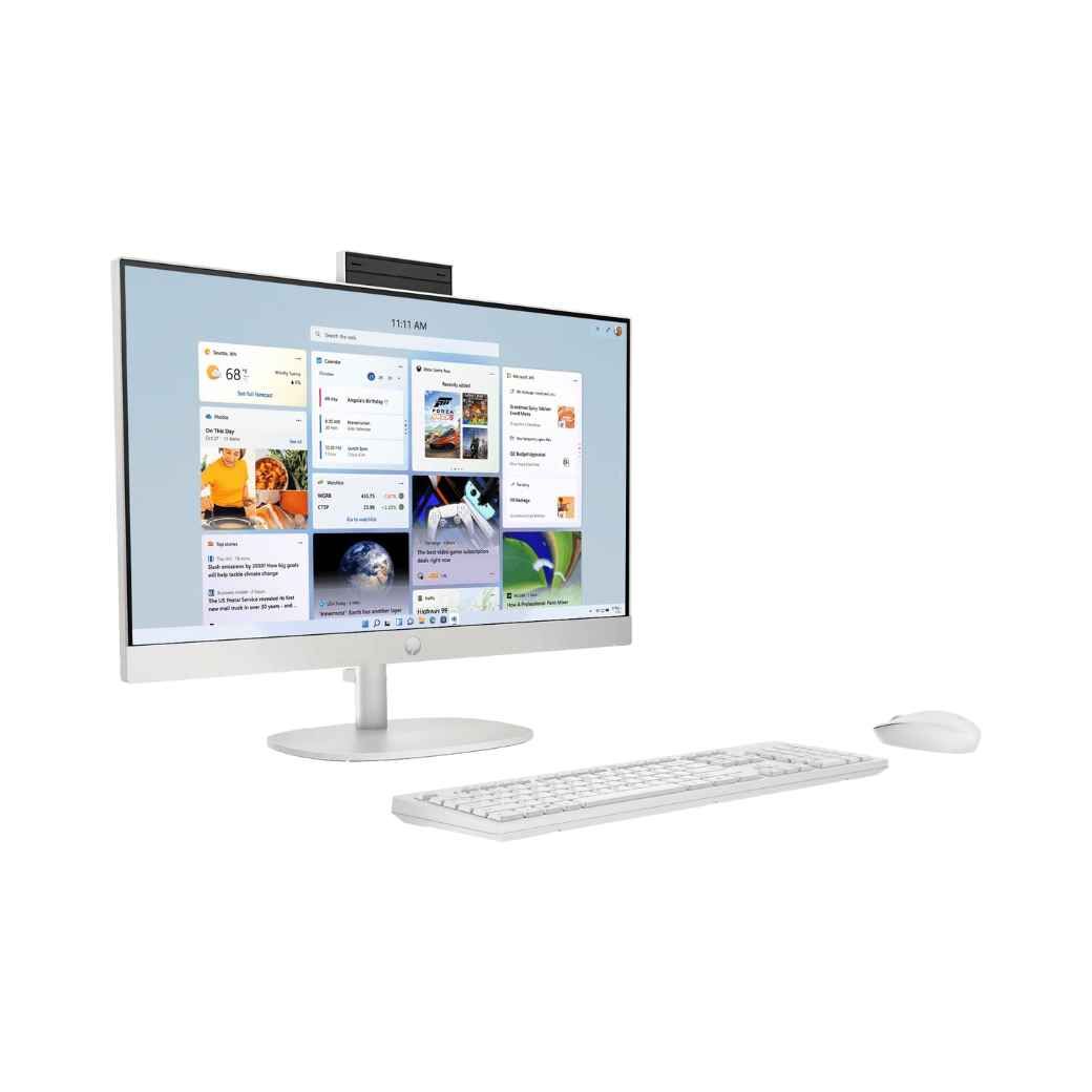 ออลอินวัน HP 24-cr0105d (B13A3PA) Ryzen 5 สีขาว (Shell White)
