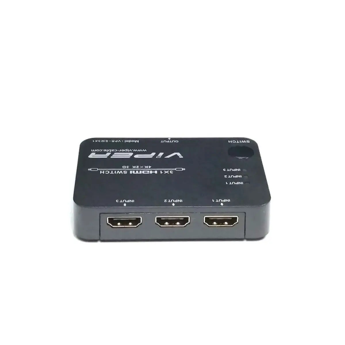 อุปกรณ์แปลงสัญญาณ VIPER VPR-SW3X1 HDMI Switch 3 x HDMI Input and 1 x HDMI Output สีดำ - SpeedCom
