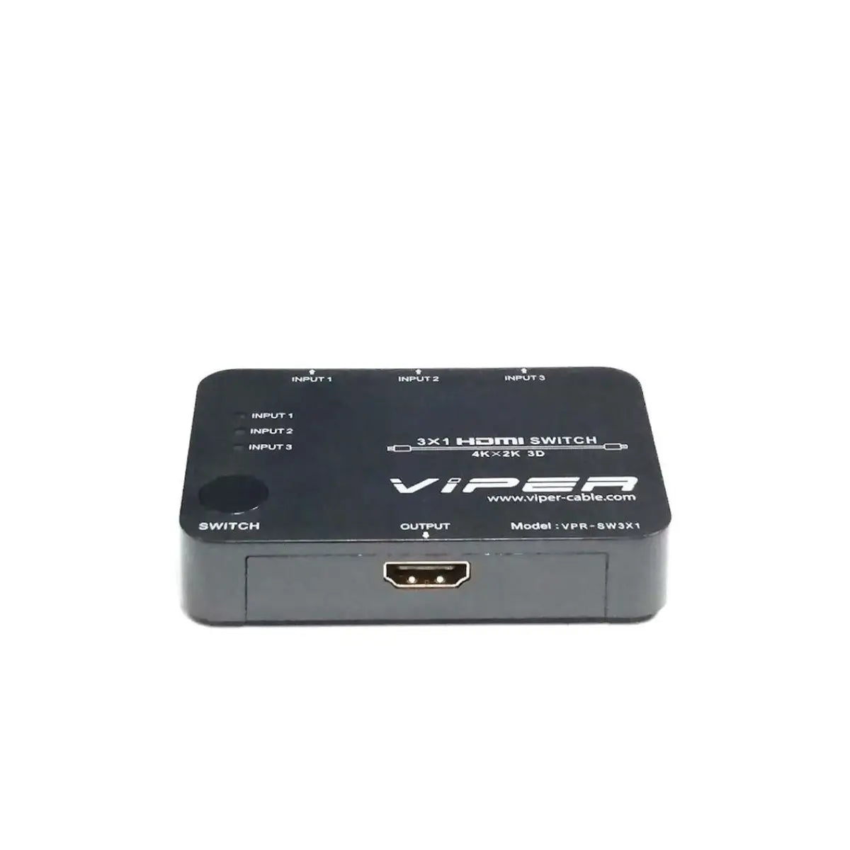 อุปกรณ์แปลงสัญญาณ VIPER VPR-SW3X1 HDMI Switch 3 x HDMI Input and 1 x HDMI Output สีดำ - SpeedCom