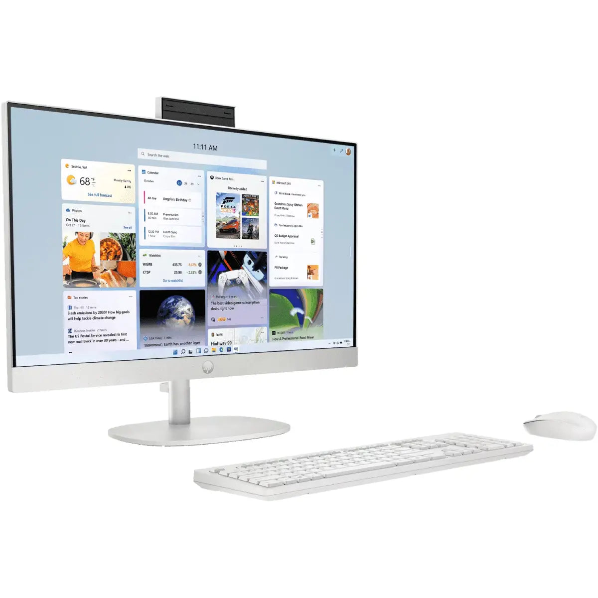ออลอินวัน HP All In One 24-CR0014D i5 Gen13 สีขาว (Shell white)