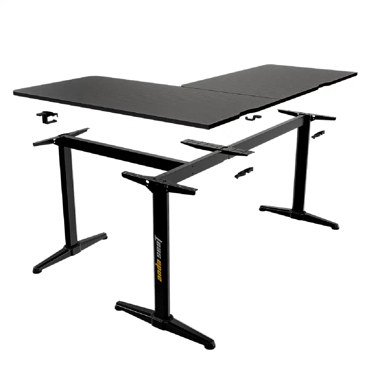 โต๊ะเกมมิ่ง Anda Seat Wind Seeker L-shaped AD-D-PT-1600-01-B สีดำ - SpeedCom