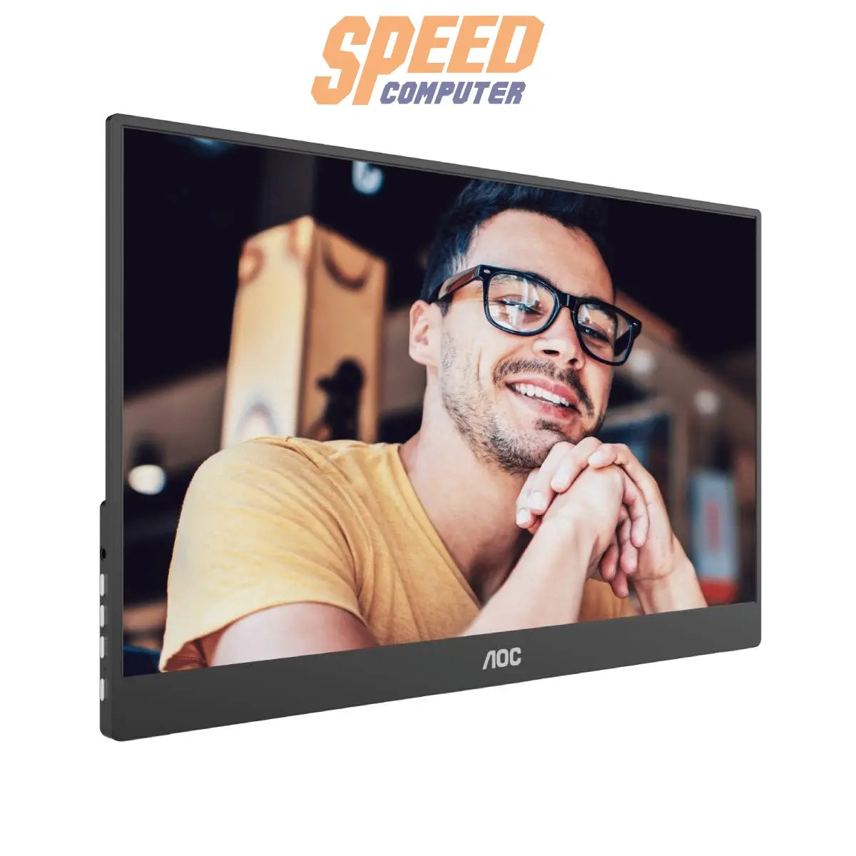 จอมอนิเตอร์ AOC 16T10 15.6" IPS 60Hz สีดำ - SpeedCom