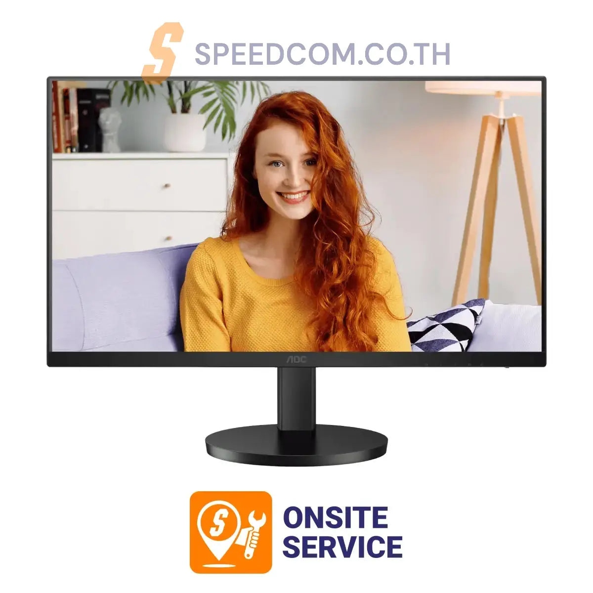 จอมอนิเตอร์ AOC U27B3CF 27.0" 4K IPS 60Hz สีดำ