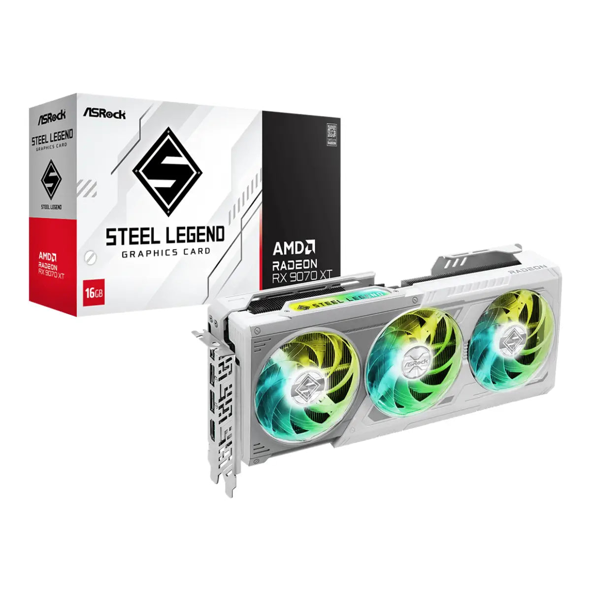การ์ดจอ ASROCK AMD Radeon RX 9070 XT Steel Legend 16GB GDDR6