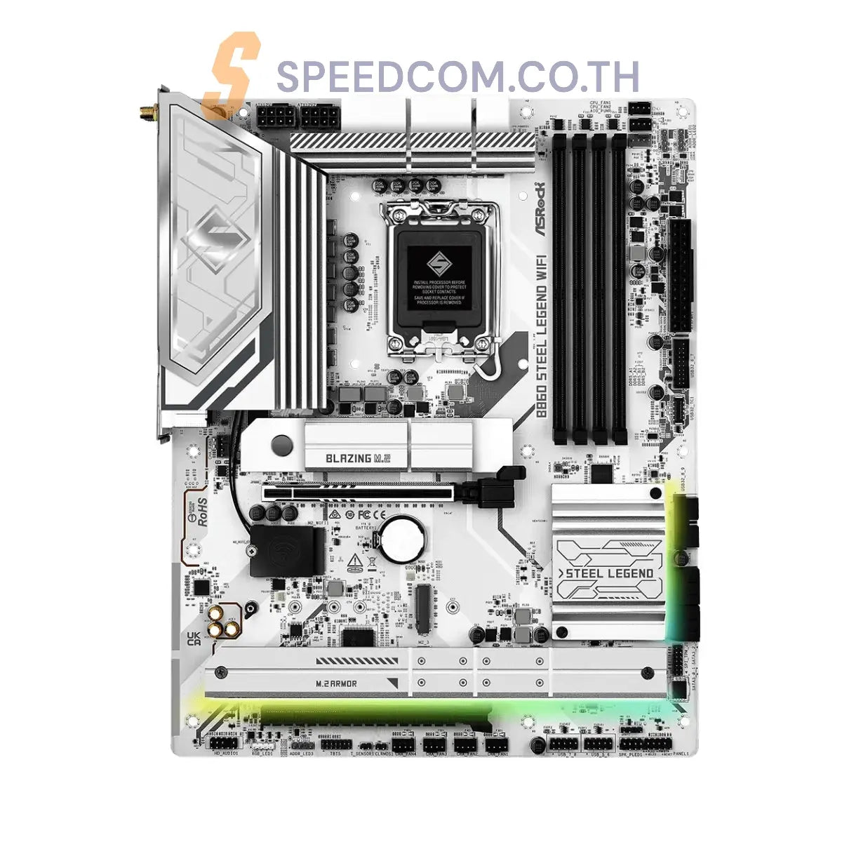 เมนบอร์ด ASROCK B860 STEEL LEGEND WIFI DDR5 LGA1851 ATX