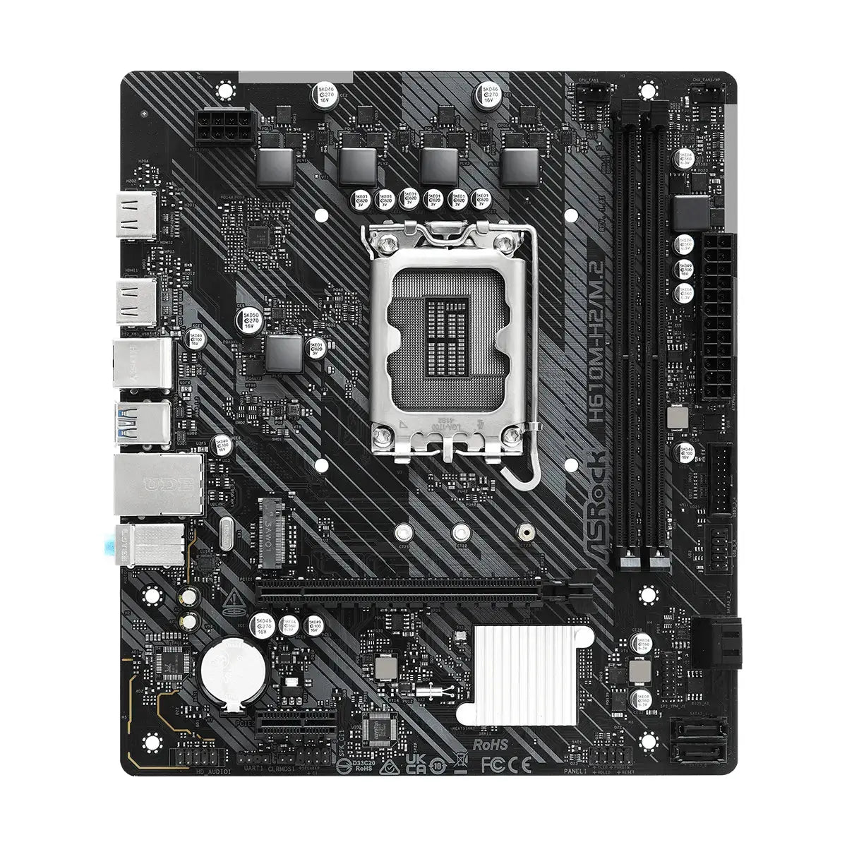 เมนบอร์ด ASROCK H610M-H2/M.2 DDR4 LGA1700 Micro ATX - SpeedCom