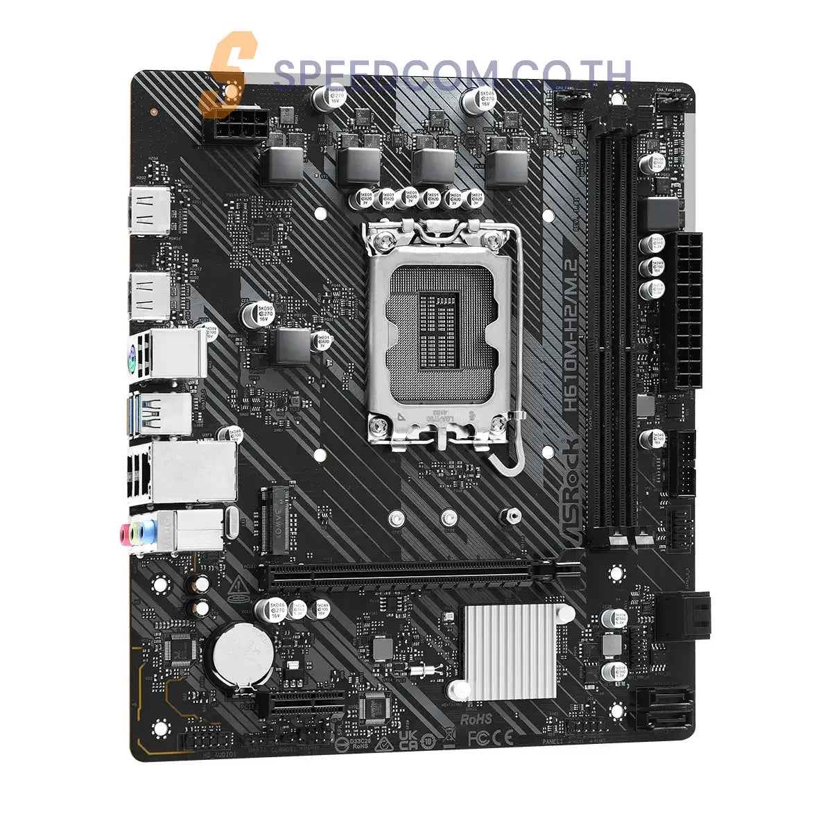 เมนบอร์ด ASROCK H610M-H2/M.2 DDR4 LGA1700 Micro ATX - SpeedCom