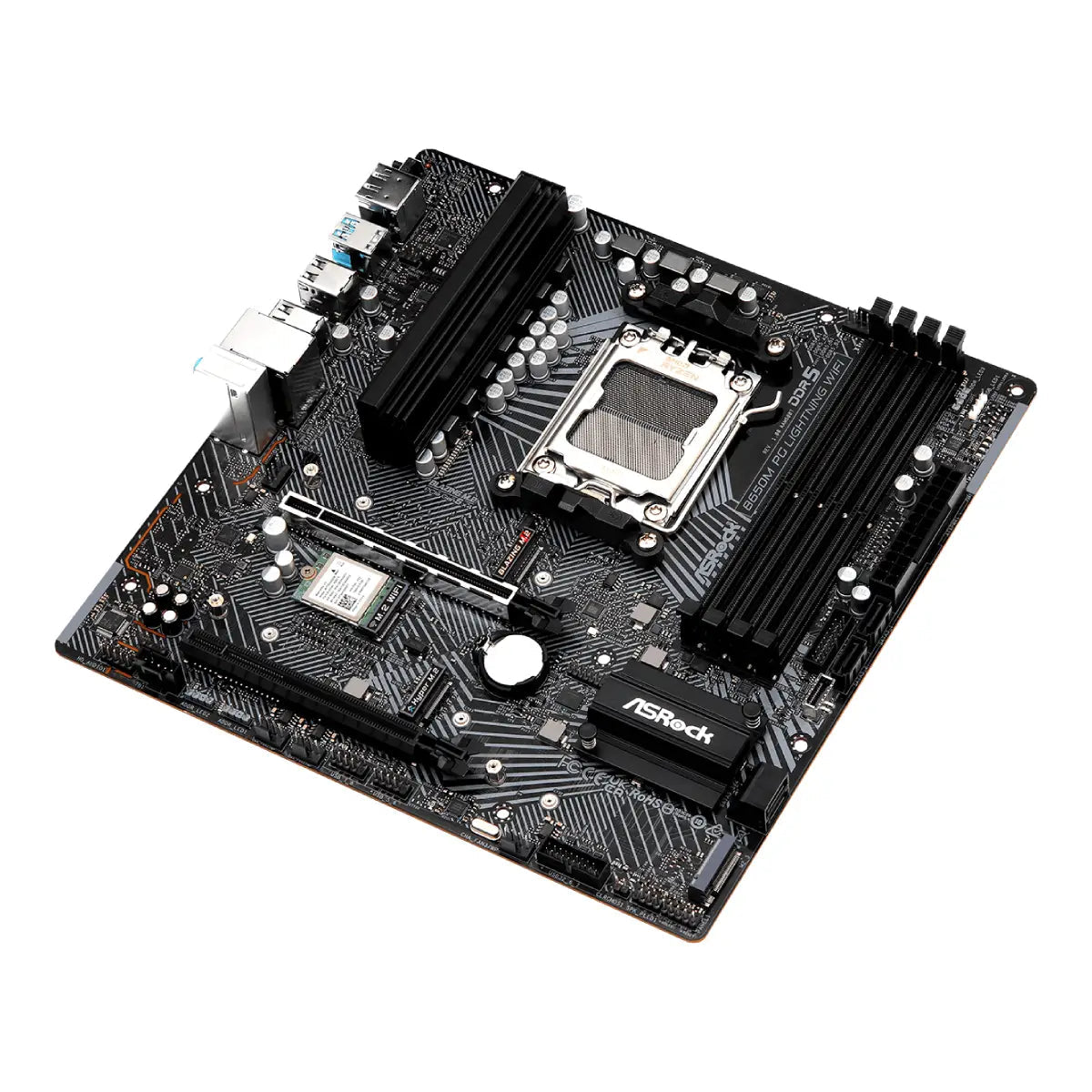 เมนบอร์ด ASRock B650M PG Lightning Wifi DDR5 AM5 - SpeedCom