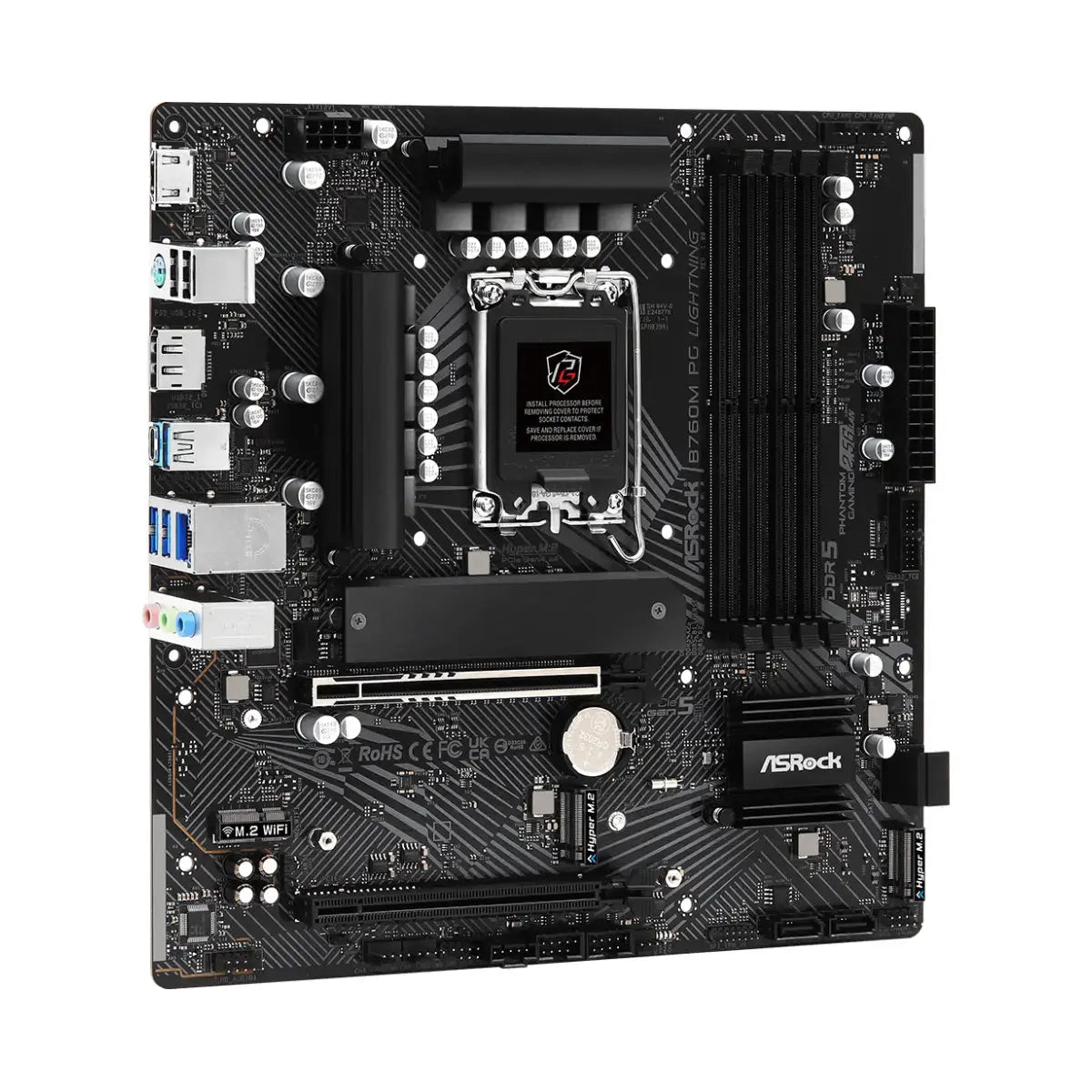 เมนบอร์ด ASRock B760M Phantom Gaming Lightning LGA1700 ATX