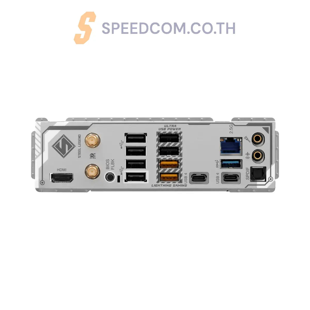 เมนบอร์ด ASRock X870 STEEL LEGEND WIFI AM5 DDR5 ATX สีขาว - SpeedCom