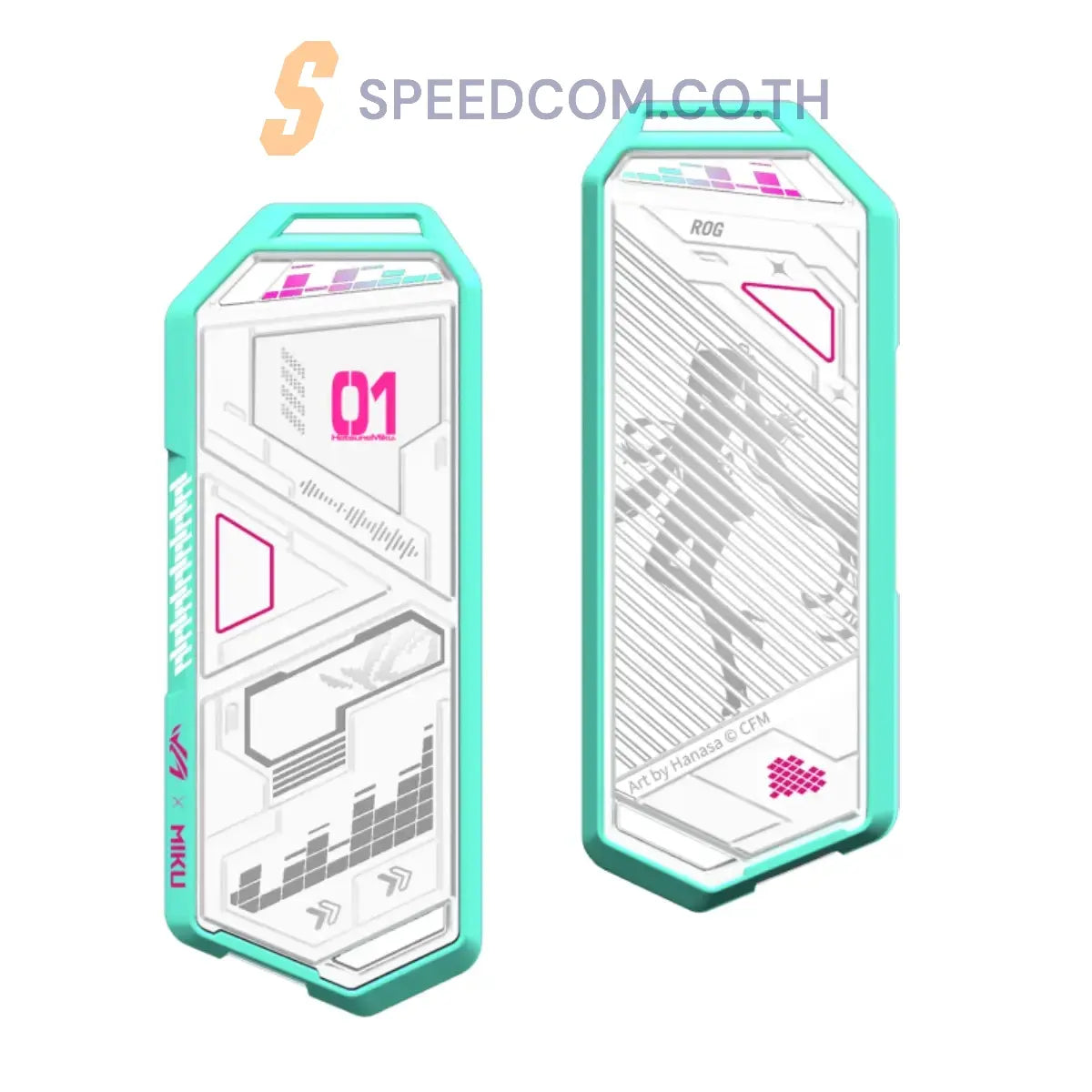 กล่องใส่เอ็มดอททู ASUS ROG Strix Arion Hatsune Miku Edition M.2 NVMe SSD Enclosure - SpeedCom