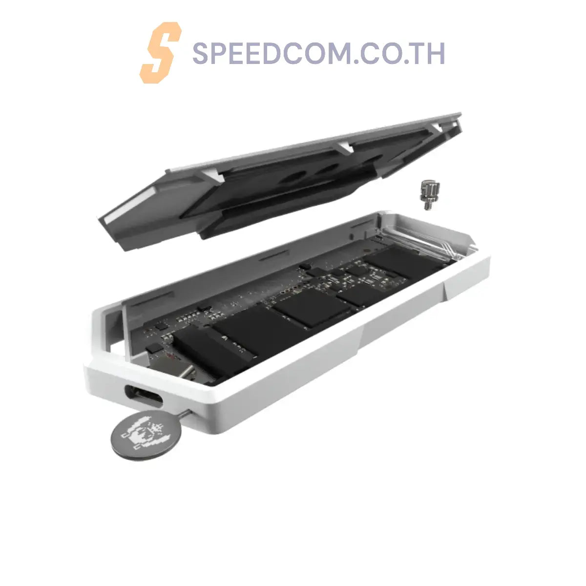 กล่องใส่เอ็มดอททู ASUS ROG Strix Arion Hatsune Miku Edition M.2 NVMe SSD Enclosure - SpeedCom