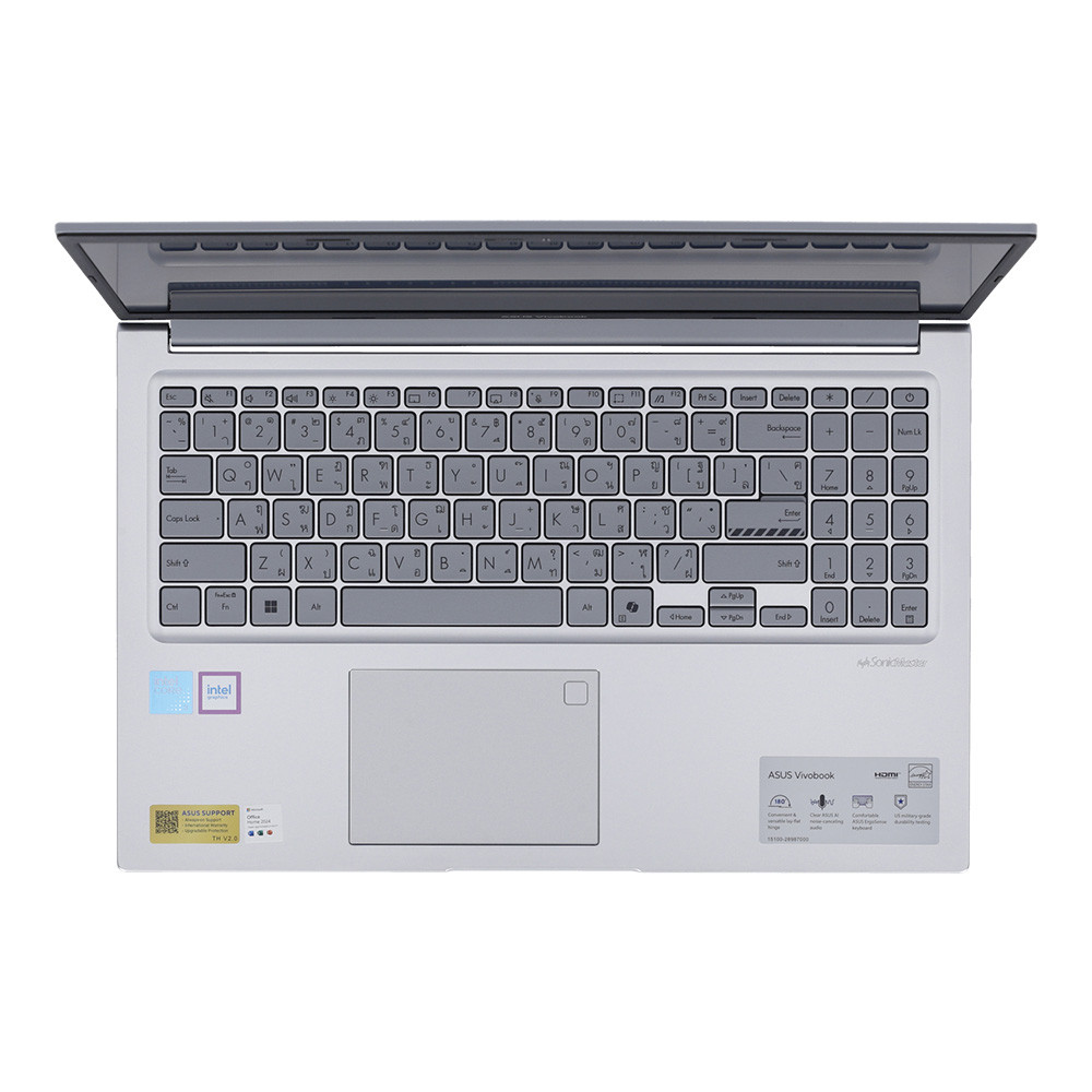 โน๊ตบุ๊ค ASUS Vivobook 15 X1504MA-SILVER3052WA Intel Core 3 สีเงิน