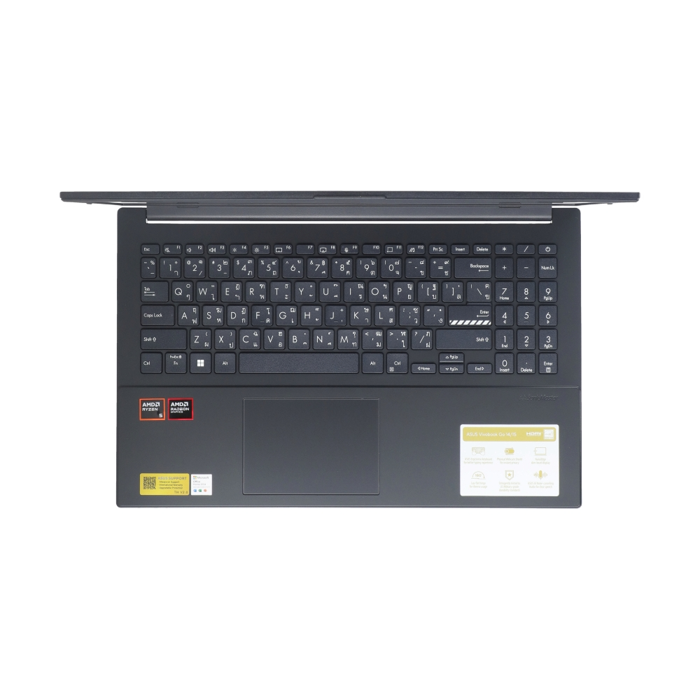 โน๊ตบุ๊ค ASUS Vivobook Go 15 M1504FA-BQ518WA Ryzen 5 สีดำ - SpeedCom
