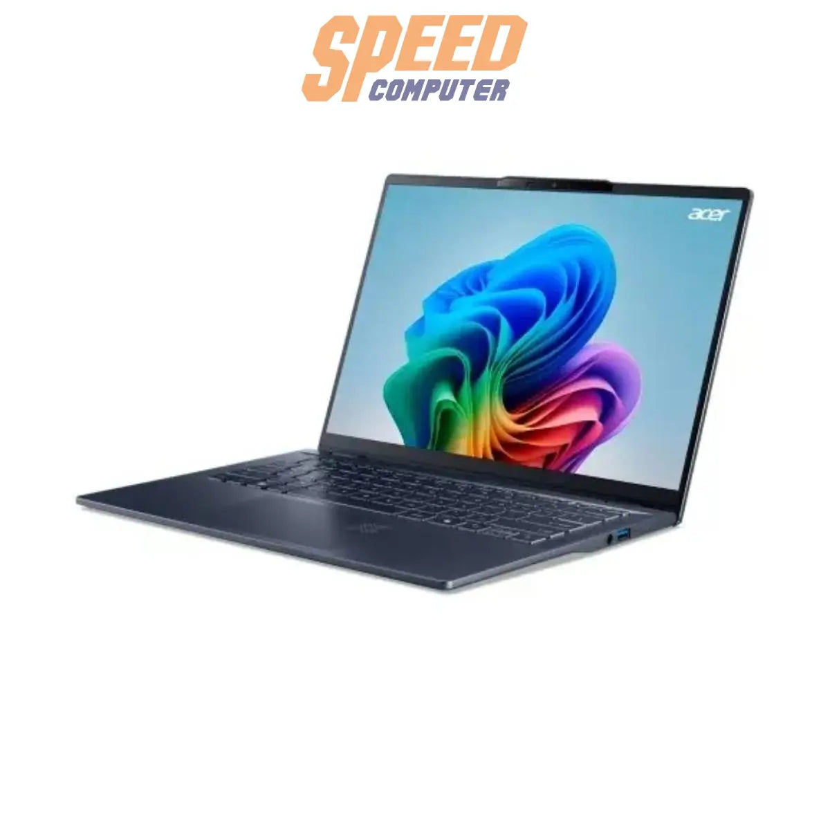 โน๊ตบุ๊ค Acer Swift 14 AI SF14 - 51 - 73EM Ultra 7 สีฟ้า (Steam Blue) - SpeedCom