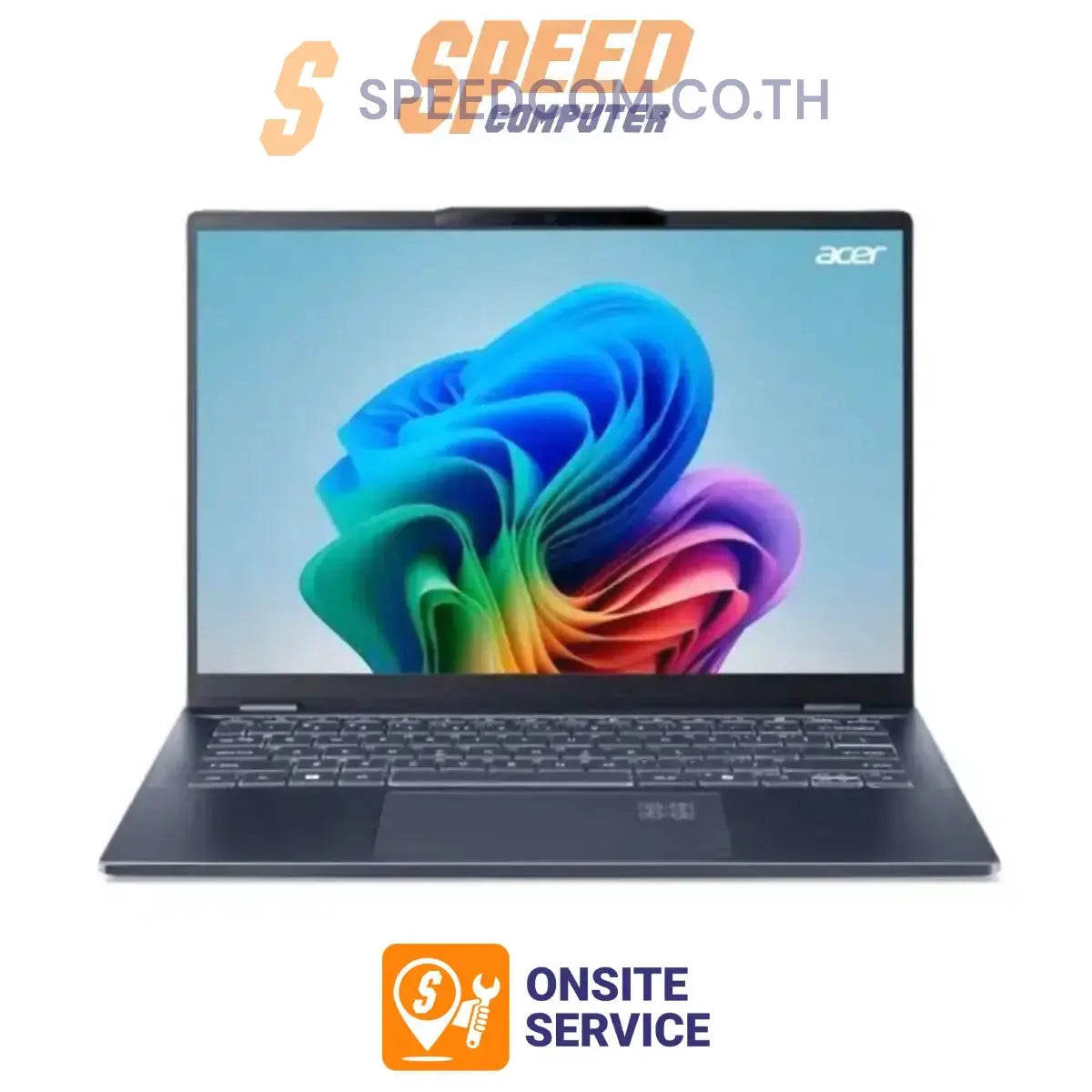 โน๊ตบุ๊ค Acer Swift 14 AI SF14-51-73EM Ultra 7 สีฟ้า (Steam Blue)SpeedCom