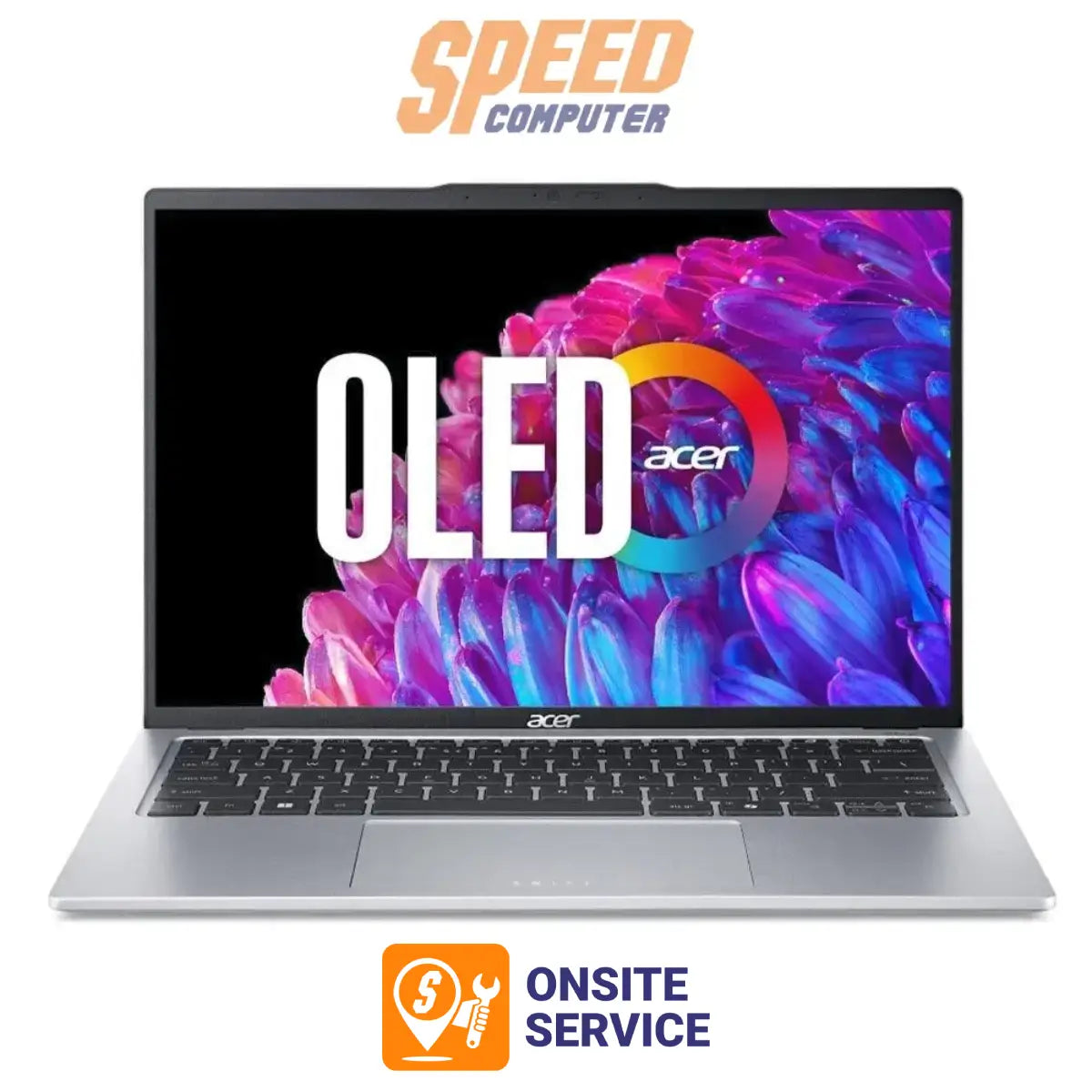 โน๊ตบุ๊ค Acer Swift Go 14 SFG14-73-71ZY Ultra 7 สีเงิน (Pure Silver)SpeedCom