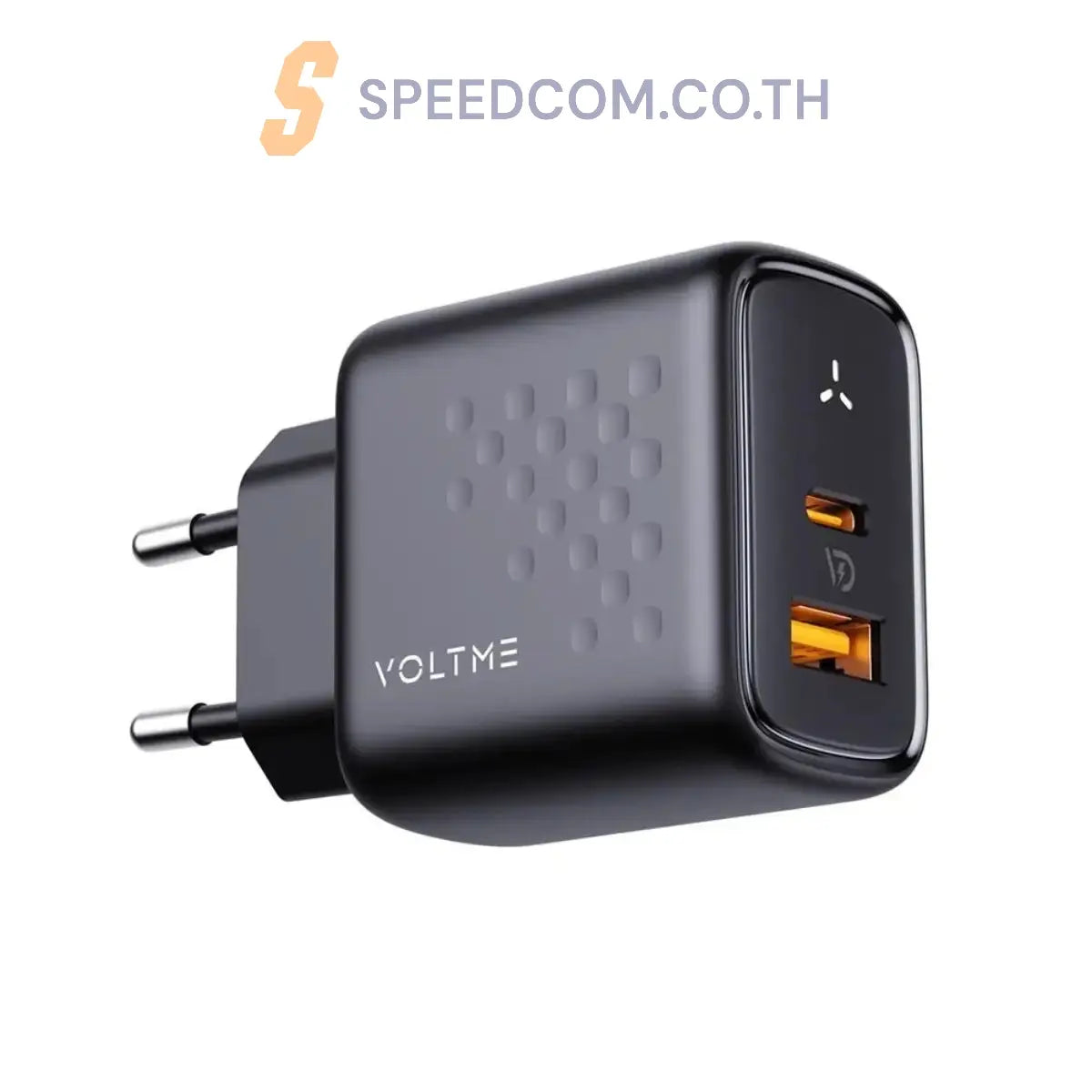 หัวชาร์จ Adapter Voltme REVO 35 V2109TH DUO DUAL-PORT PD 35W สีดำ (BLACK) - SpeedCom