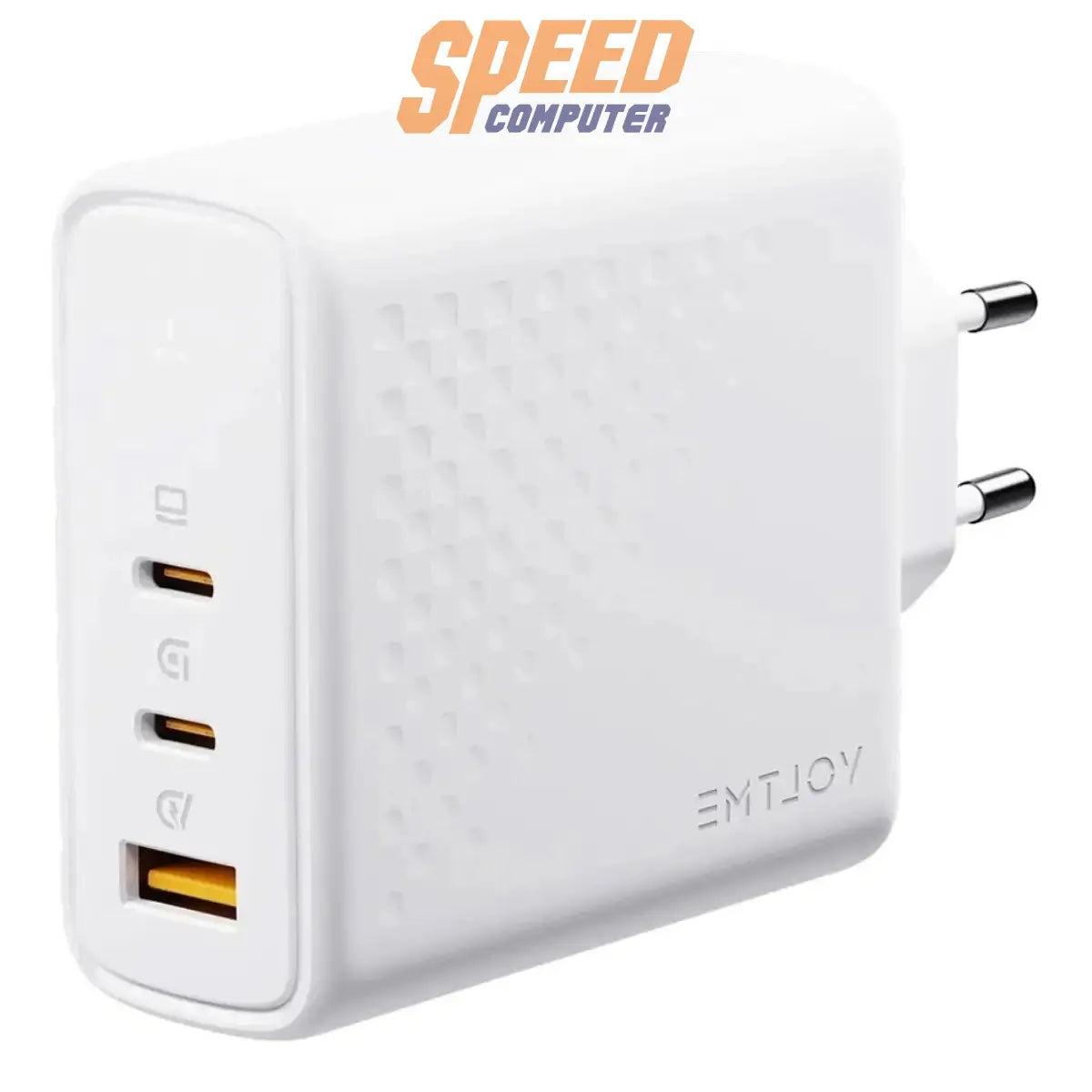 หัวชาร์จ Adapter Voltme V2026V1TH TRIPLE-PORT PD 100W สีขาว - SpeedCom