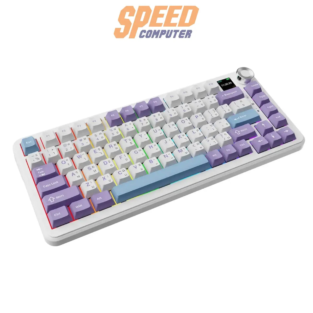 คีย์บอร์ดแมคคานิคอล Ajazz AK820 MAX Plus แบบ Gasket รองรับ Tri-Mode พร้อมไฟ RGB และสวิตช์ Maila