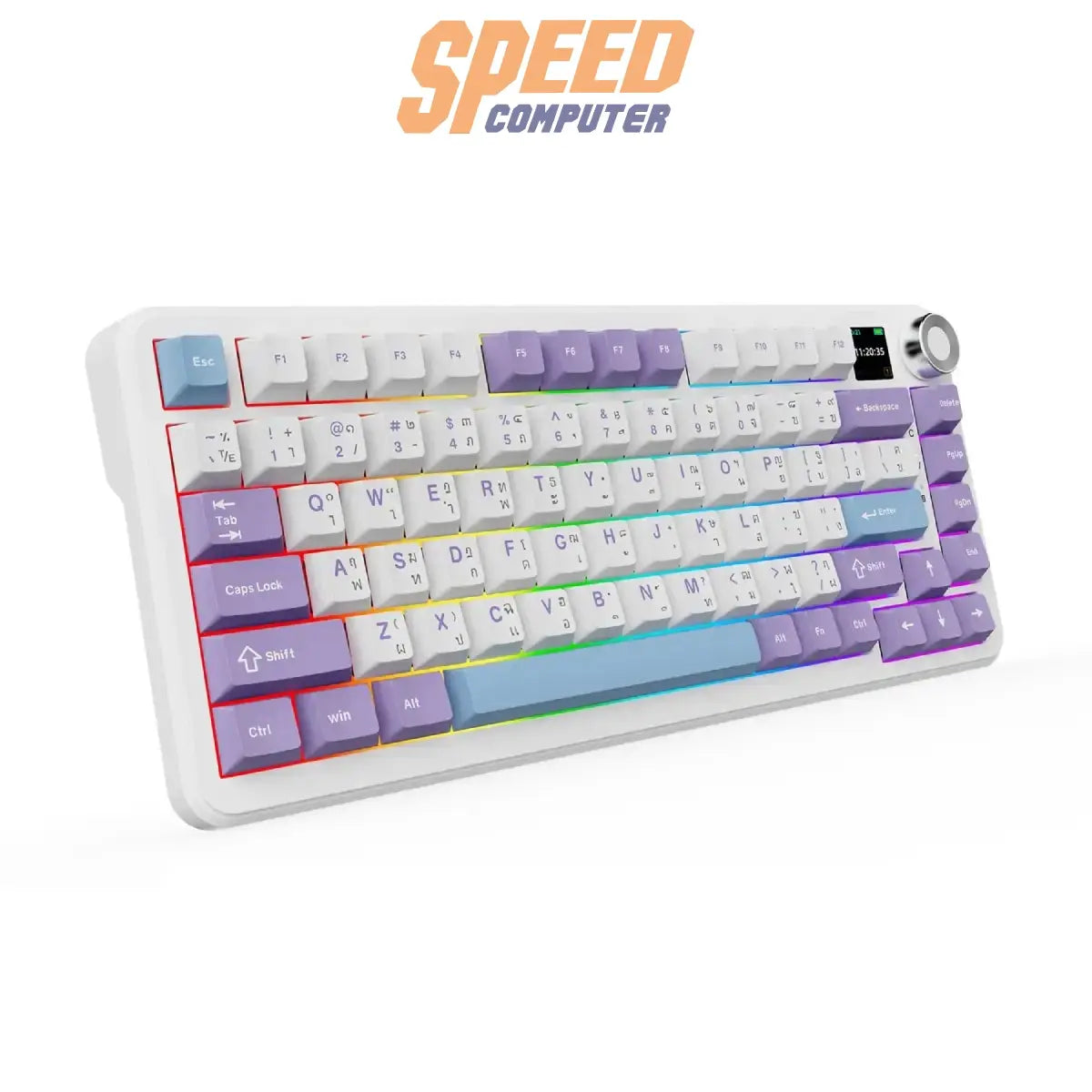 คีย์บอร์ดแมคคานิคอล Ajazz AK820 MAX Plus แบบ Gasket รองรับ Tri-Mode พร้อมไฟ RGB และสวิตช์ Maila