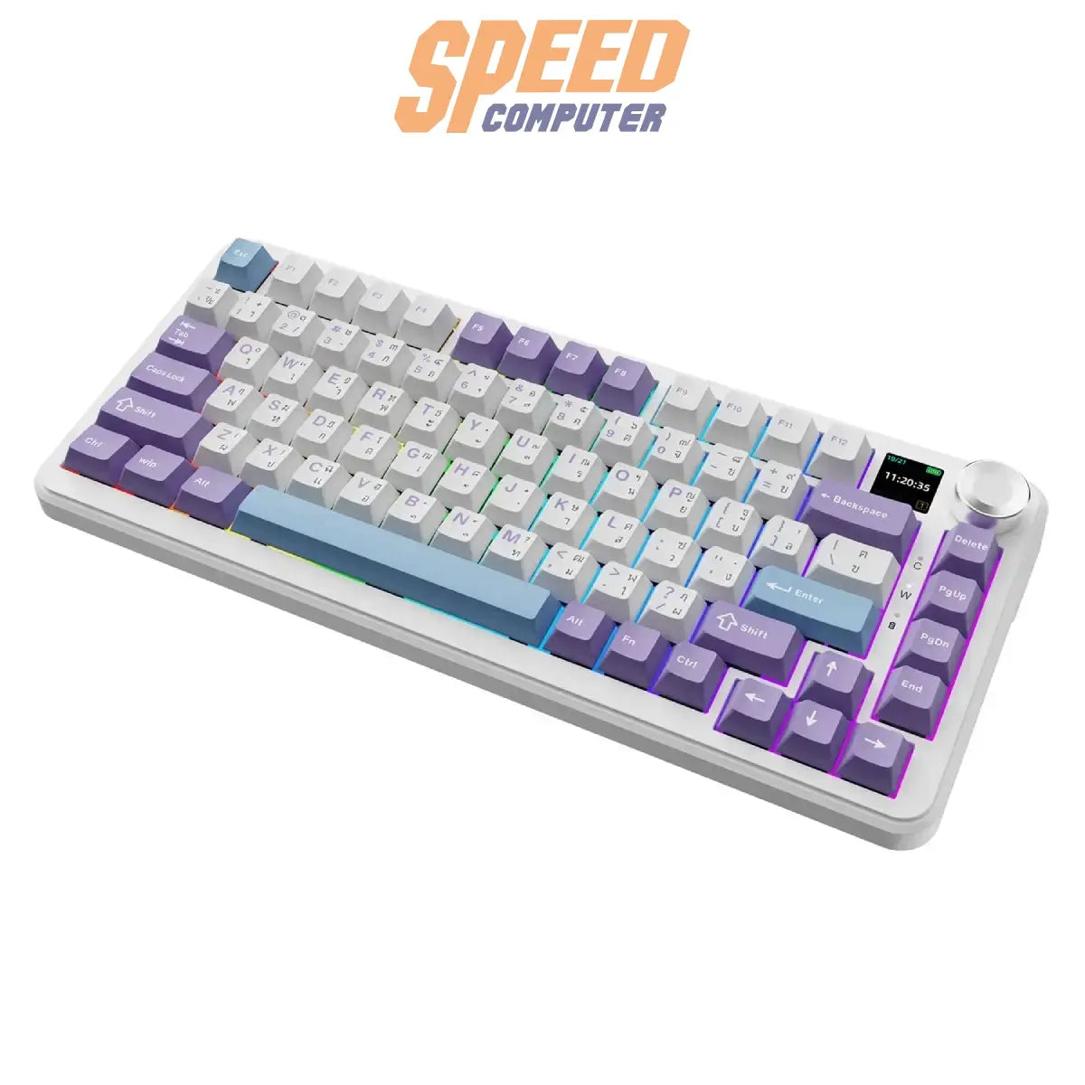 คีย์บอร์ดแมคคานิคอล Ajazz AK820 MAX Plus แบบ Gasket รองรับ Tri-Mode พร้อมไฟ RGB และสวิตช์ Maila