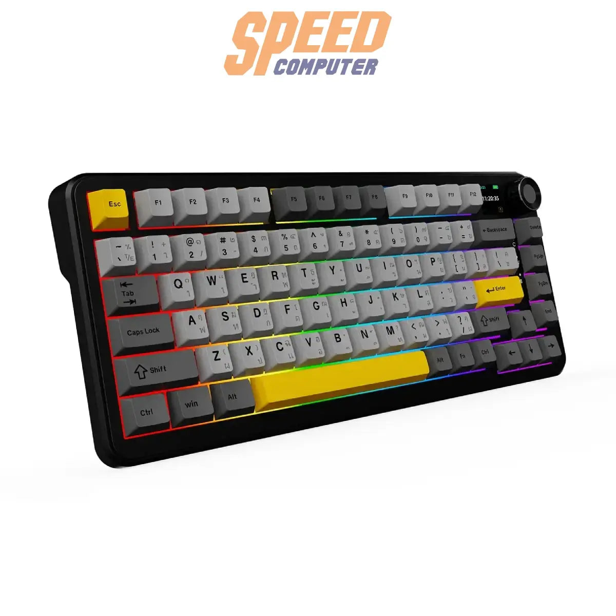 คีย์บอร์ดแมคคานิคอล Ajazz AK820 MAX Plus แบบ Gasket รองรับ Tri-Mode พร้อมไฟ RGB และสวิตช์ Maila