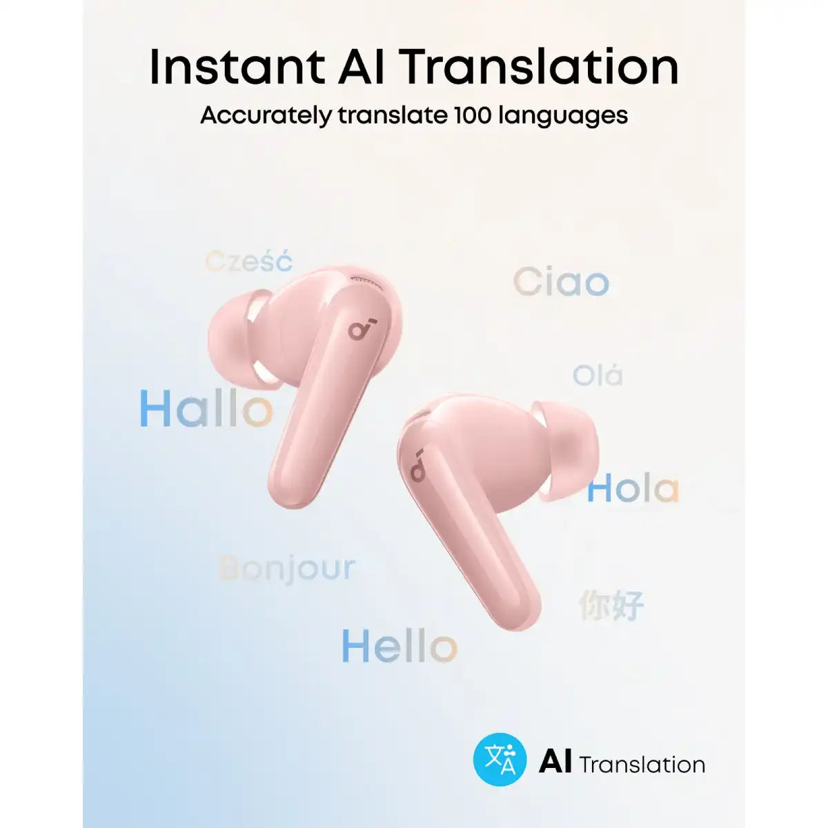หูฟังเอียร์บัดไร้สาย Anker Soundcore R60i NC ANC 6Mic PT8/40Hr iPX55