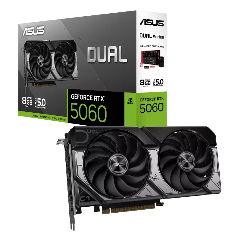 การ์ดจอ Asus Dual GeForce RTX 5060 8GB GDDR7SpeedCom