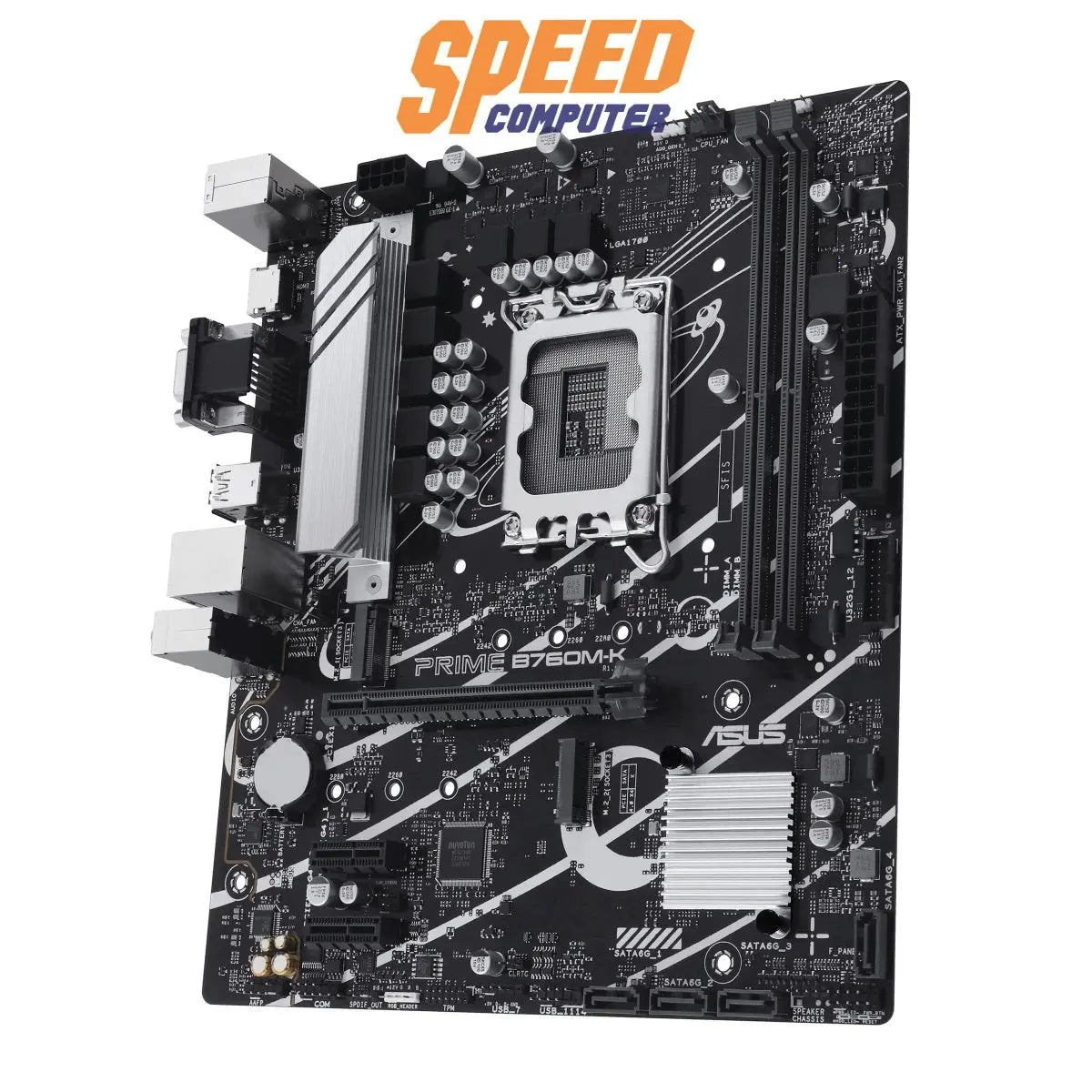 เมนบอร์ด Asus PRIME B760M - K DDR5 LGA1700 Micro ATX - SpeedCom