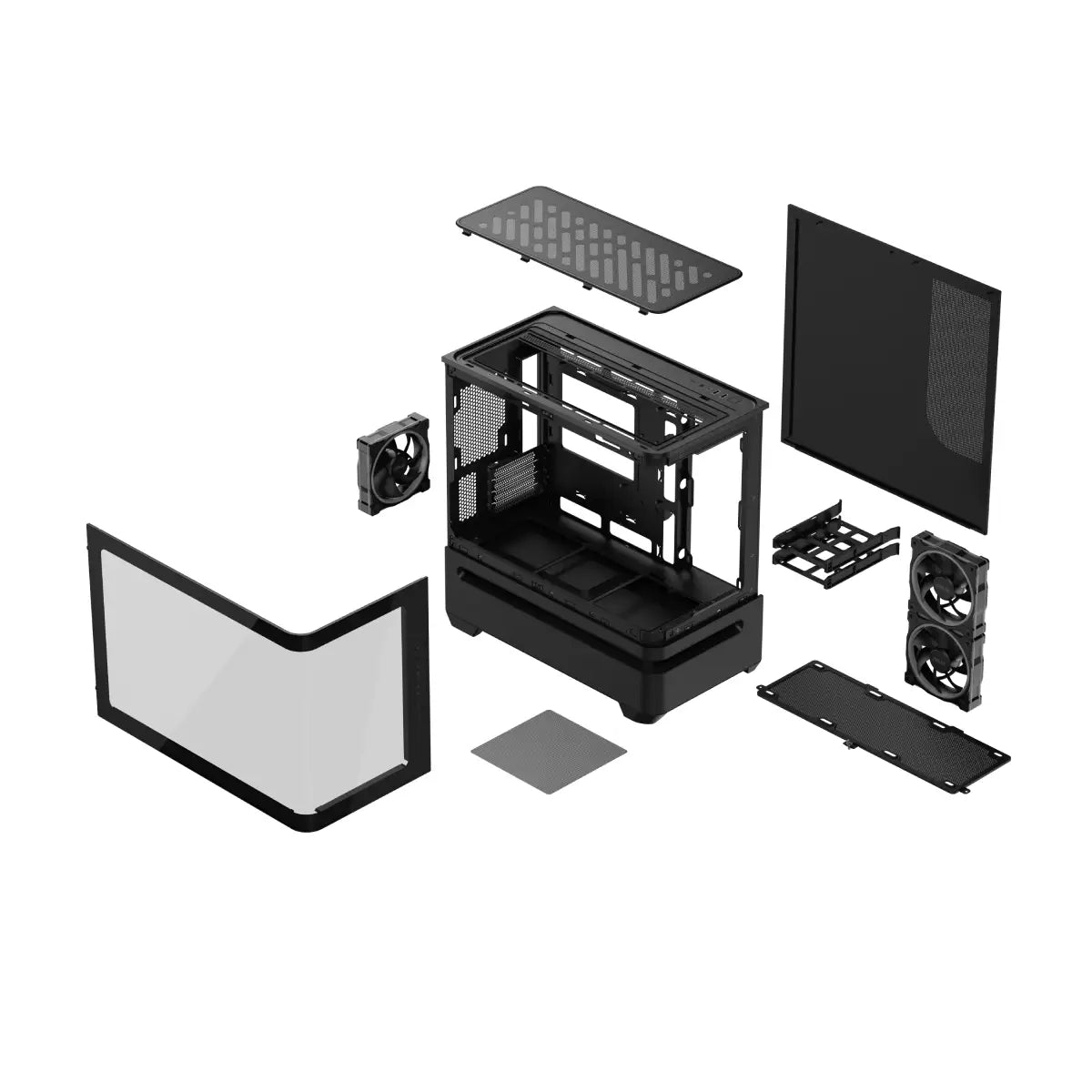 เคส Asus Prime AP202 ARGB curved glass panel mATX