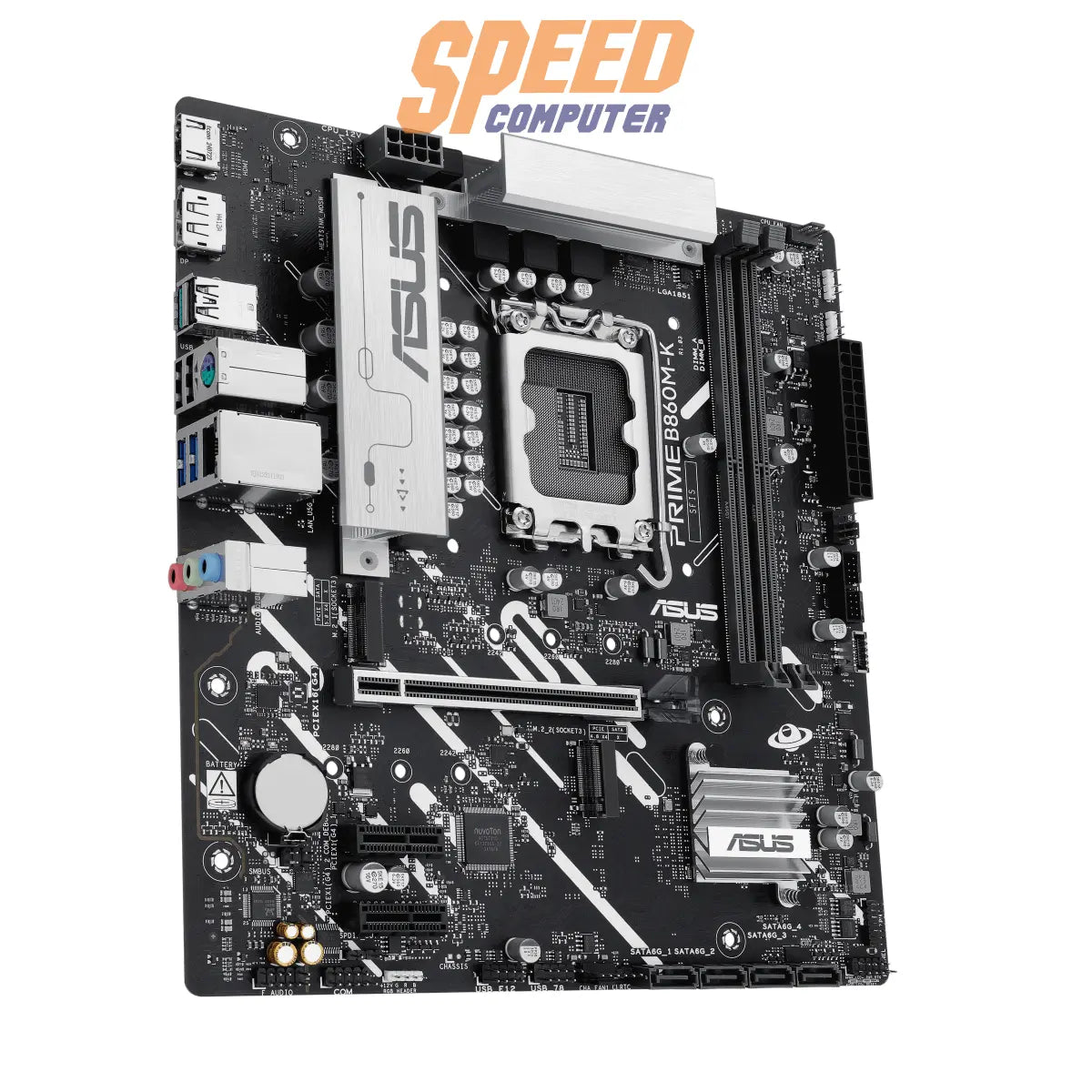 เมนบอร์ด Asus Prime B860M-K-CSM DDR5 LGA 1851 สีดำ - SpeedCom