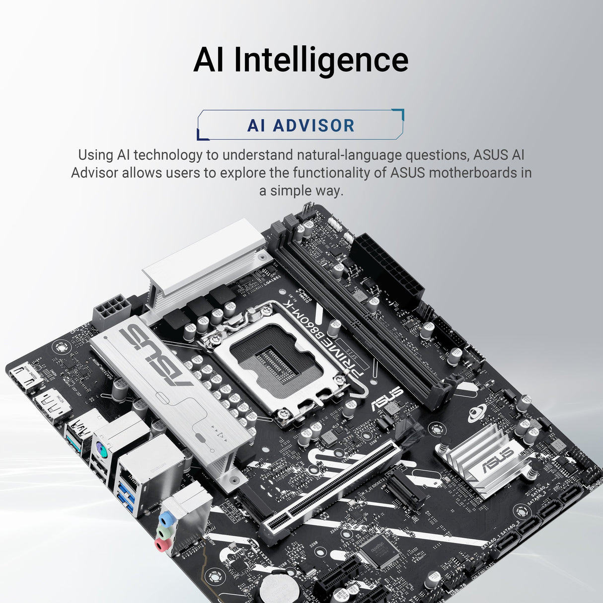 เมนบอร์ด Asus Prime B860M-K-CSM DDR5 LGA 1851 สีดำSpeedCom