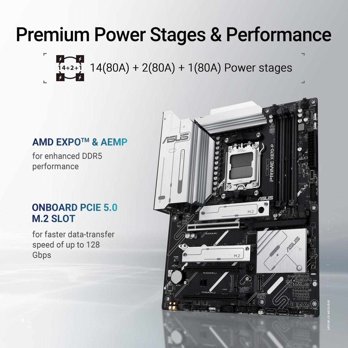 เมนบอร์ด Asus Prime X870-P-CSM DDR5 AM5 ATXSpeedCom