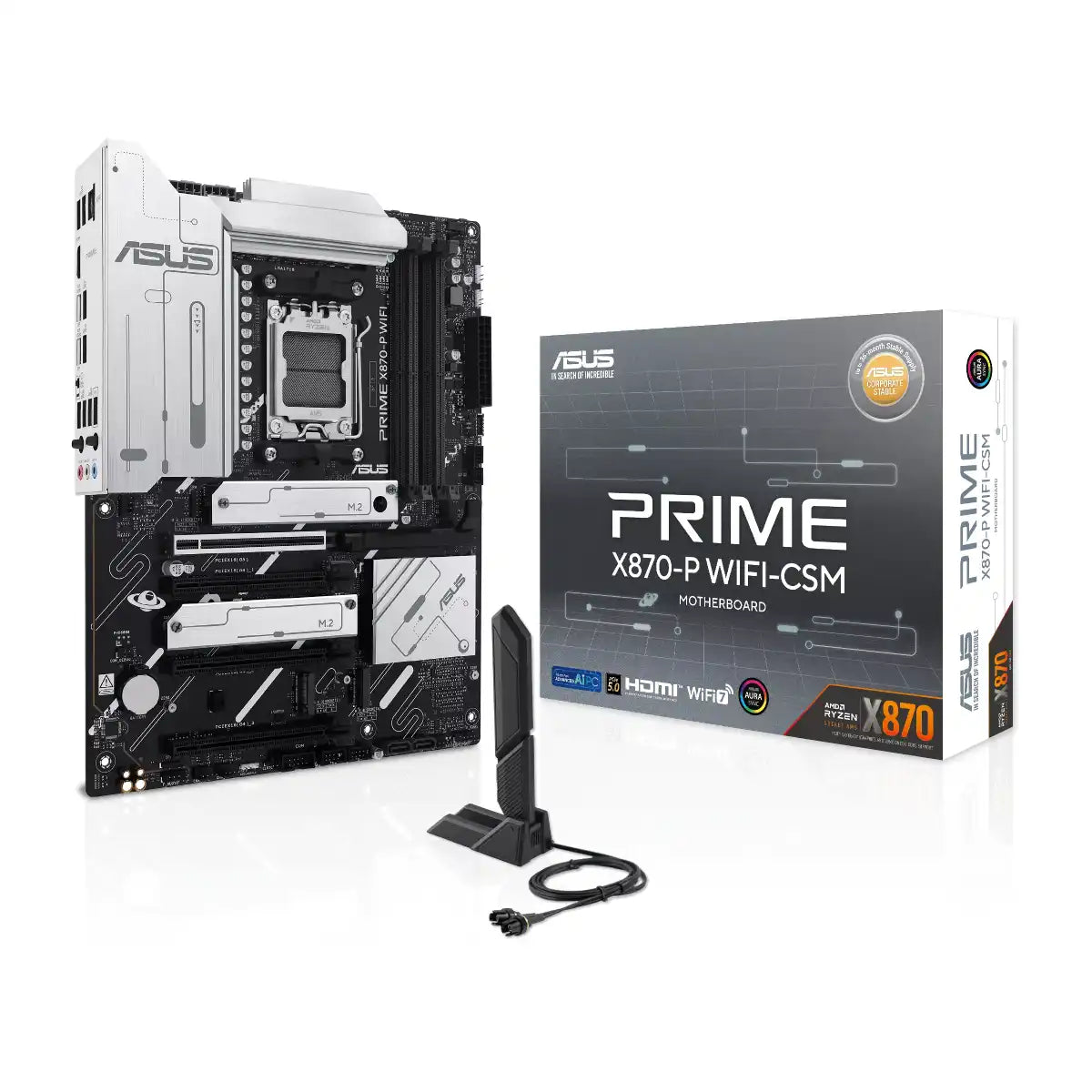 เมนบอร์ด Asus Prime X870-P WIFI-CSM DDR5 AM5 ATX