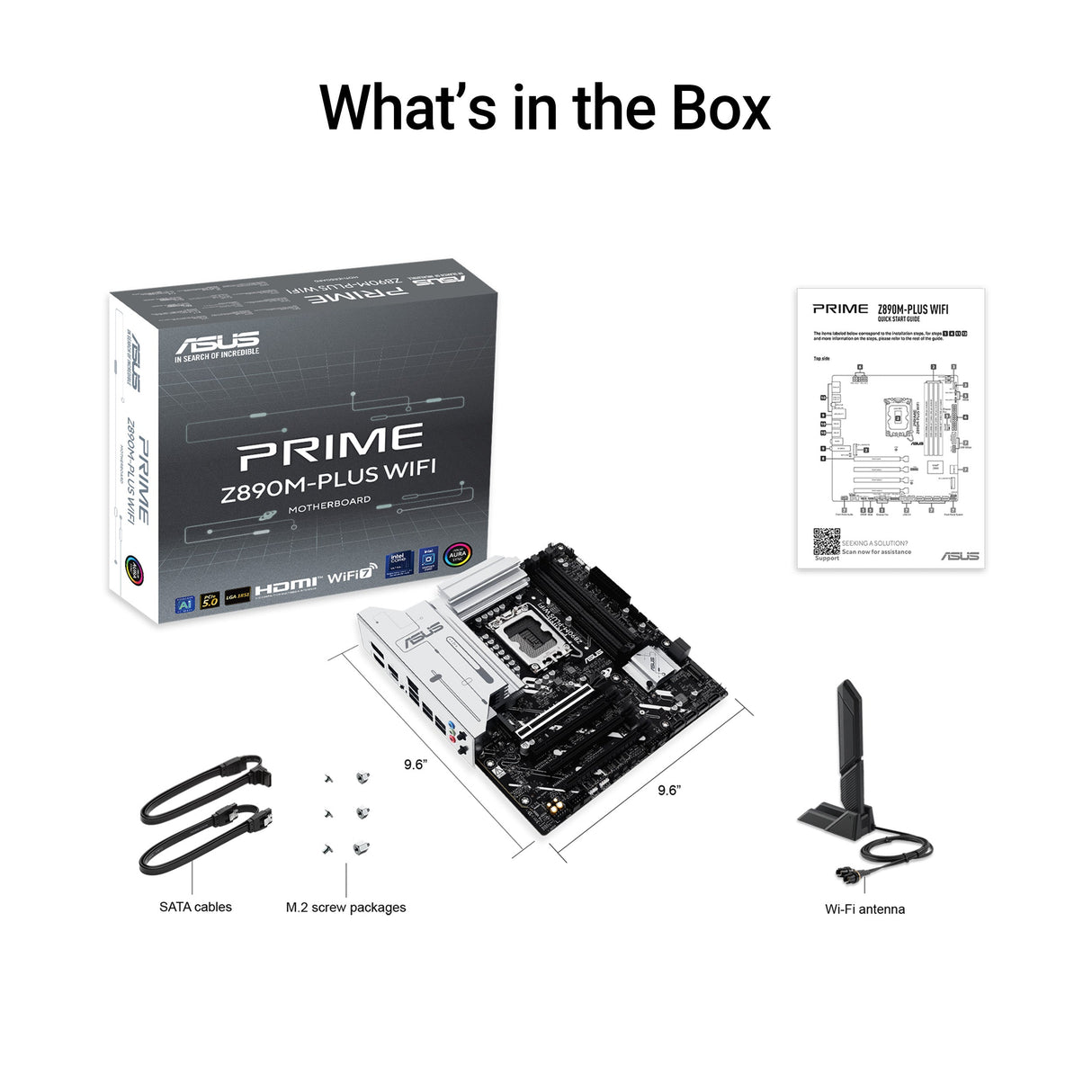 เมนบอร์ด Asus Prime Z890M PLUS WIFI CSM DDR5 LGA 1851 Micro ATXSpeedCom