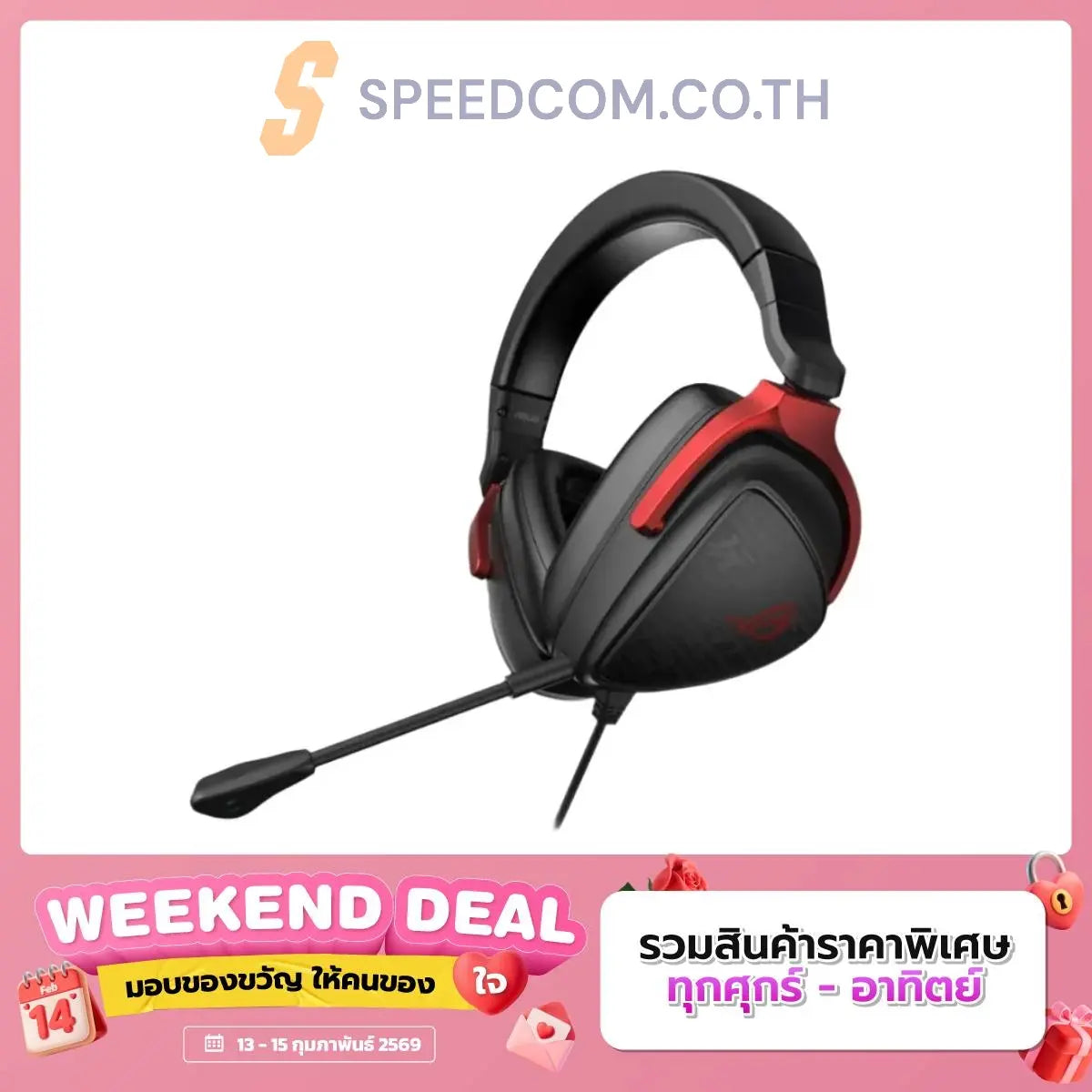 Headphones Asus ROG Delta S Core Black and Red