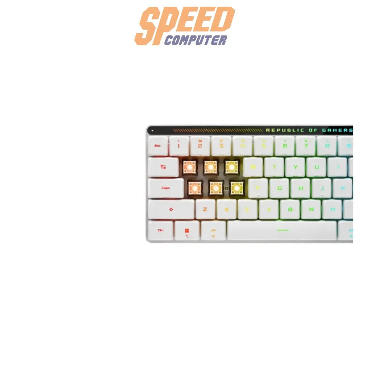 คีย์บอร์ด Asus ROG Falchion RX Low Profile สีขาว - SpeedCom