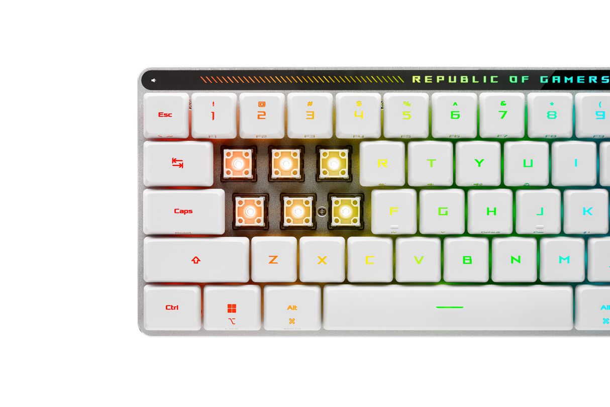 คีย์บอร์ด Asus ROG Falchion RX Low Profile Thai-ENG สีขาวSpeedCom