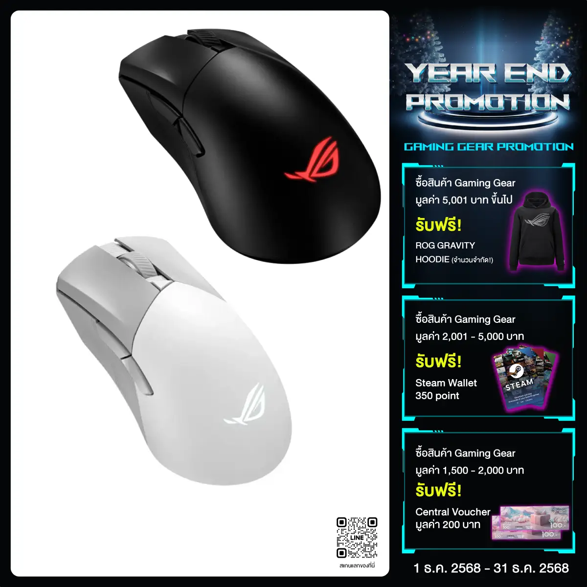 เมาส์ไร้สาย Asus ROG Gladius III Wireless Aimpoint - SpeedCom