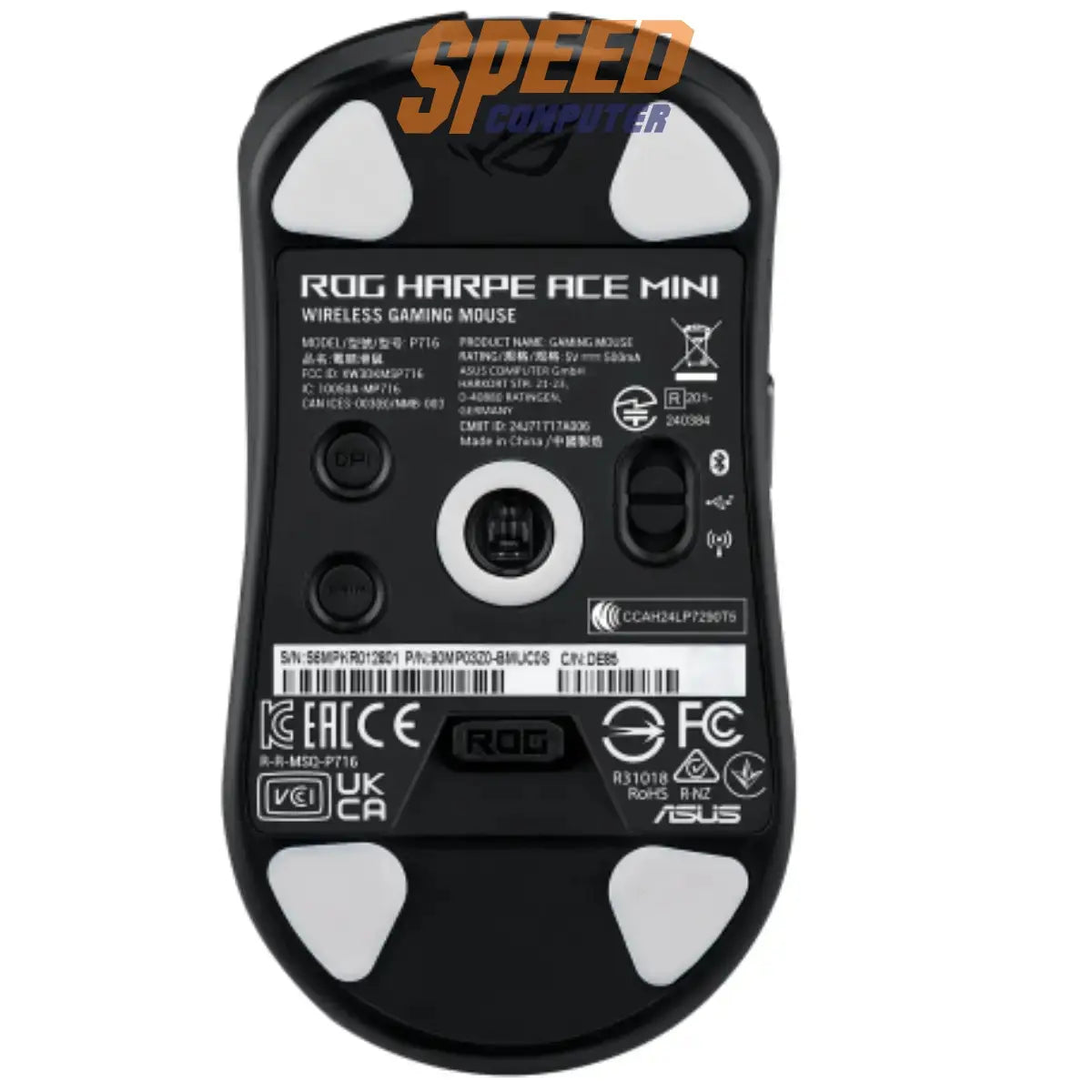 เมาส์เกมมิ่งไร้สาย Asus ROG Harpe Ace Mini ขนาดกะทัดรัด สีดำ