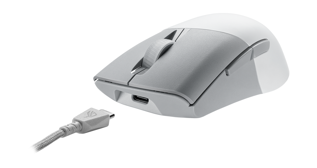 เมาส์ Asus ROG Keris Wireless Aimpoint สีขาวSpeedCom