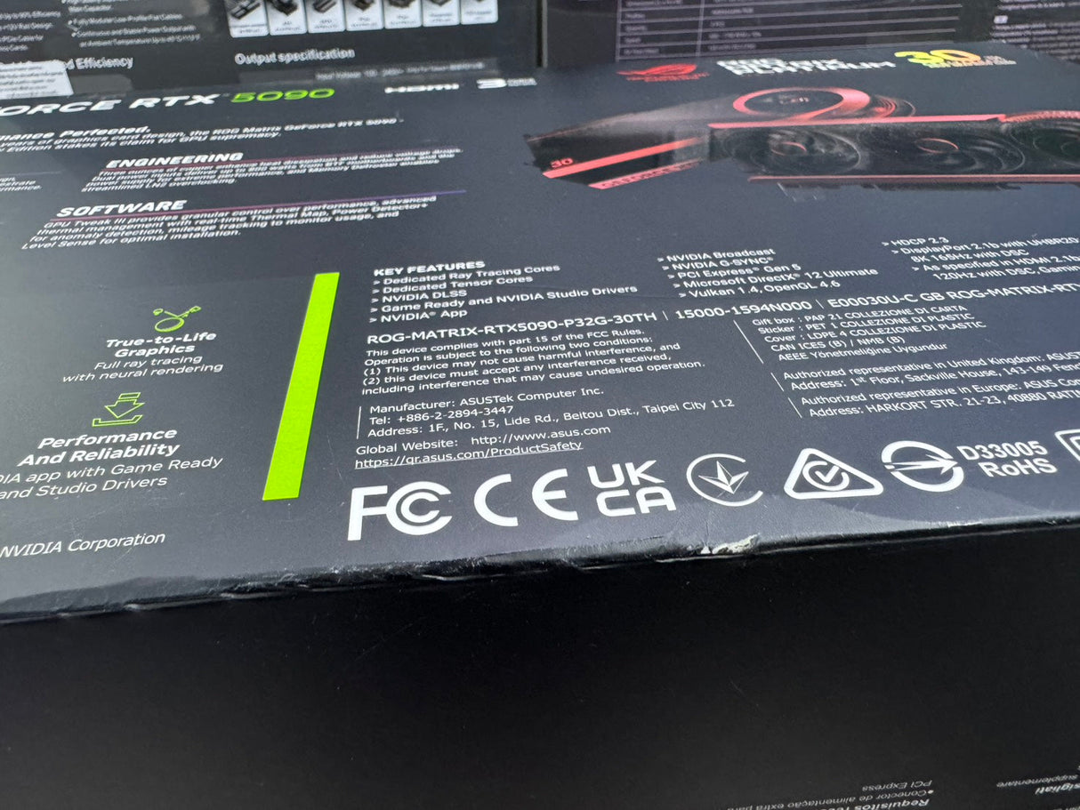 การ์ดจอ Asus ROG MATRIX RTX 5090 LIMITED EDITION VRAM GDDR7 32GBSpeedCom