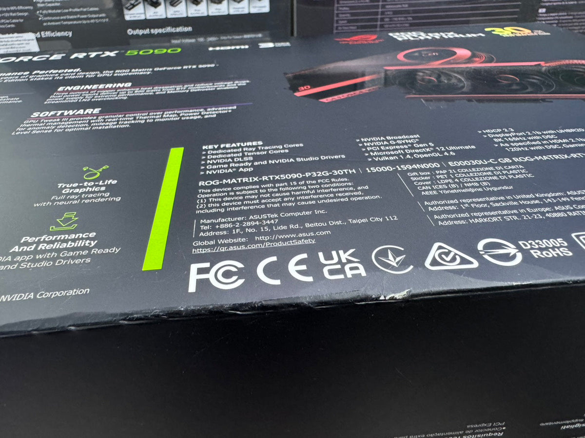 การ์ดจอ Asus ROG MATRIX RTX 5090 LIMITED EDITION VRAM GDDR7 32GBSpeedCom
